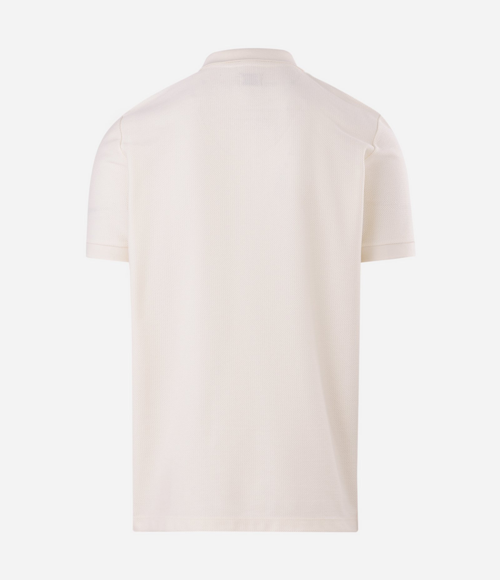 Polo Texturizada com Peitilho Off White 2