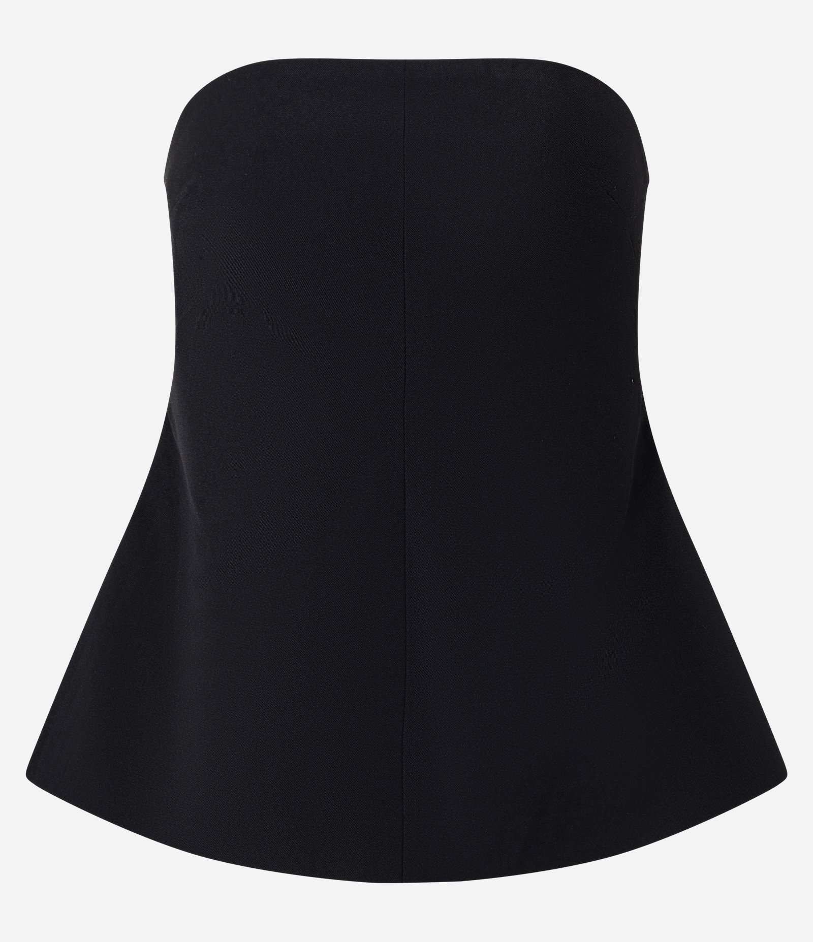 Blusa Tomara que Caia em Cetim com Modelagem Estruturada Preto 5