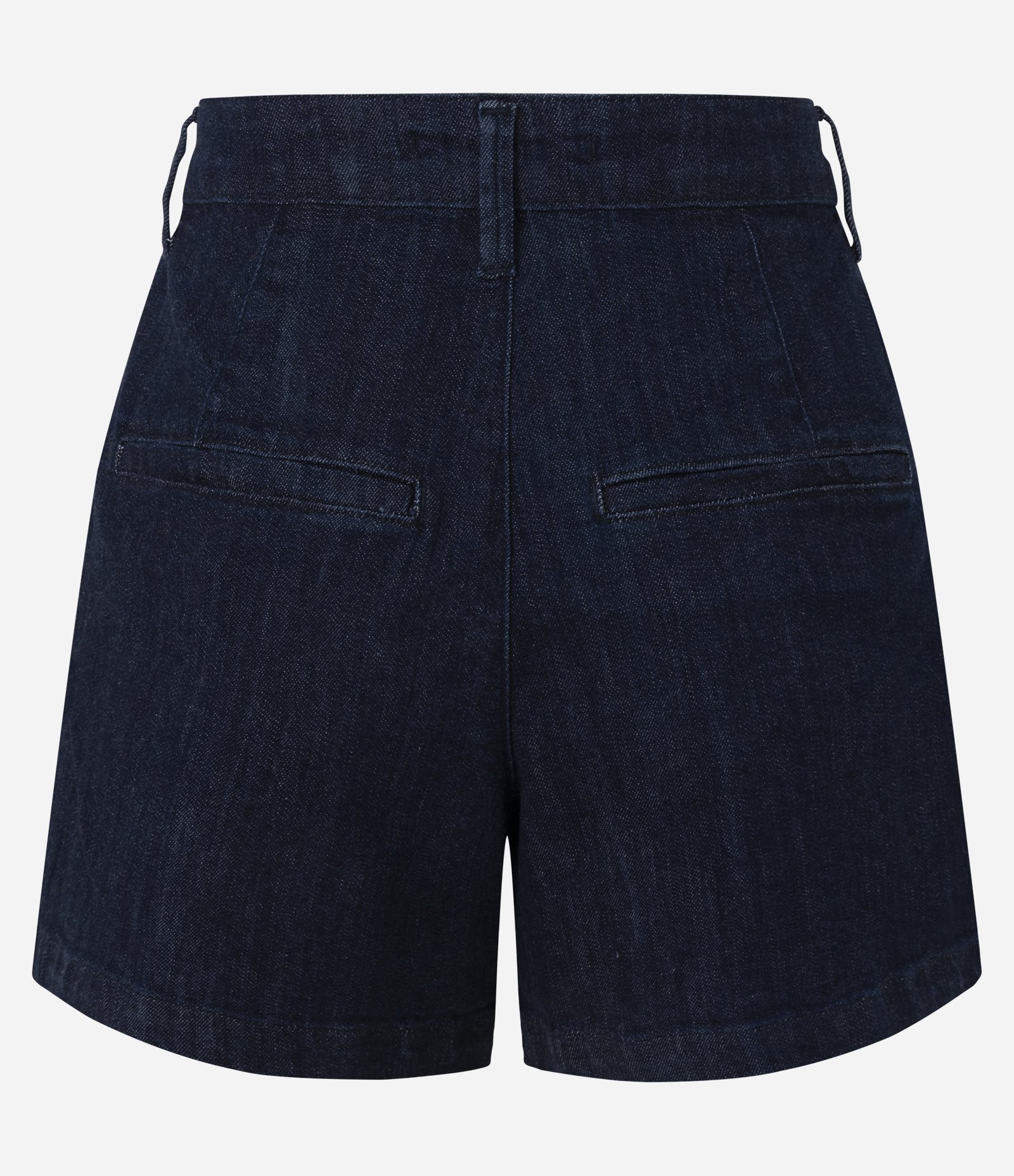 Short Evasê em Jeans com Botões Diferenciados Azul Escuro 7