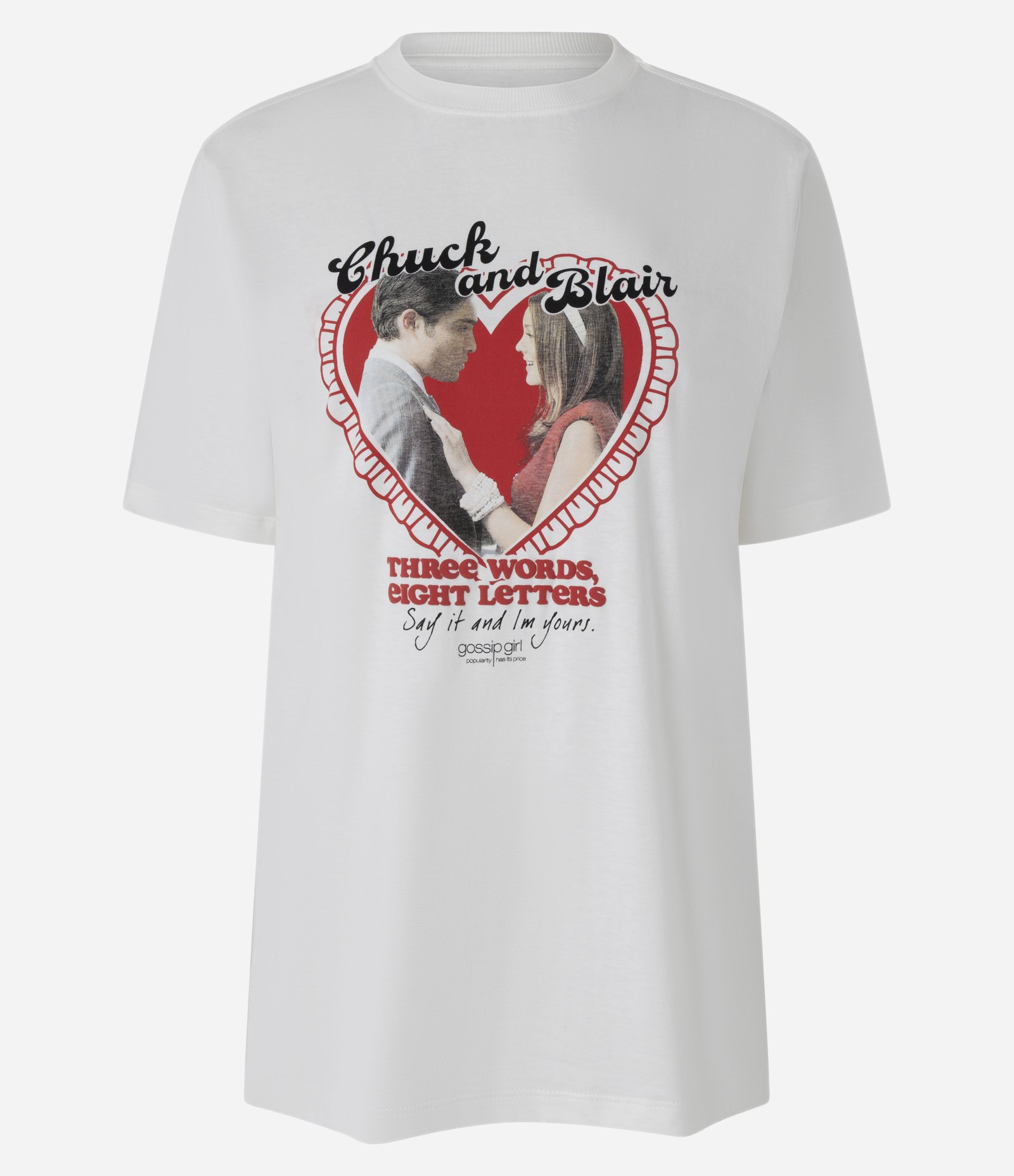 Camiseta Chuck Blair Estampa Frente e Costas Branco 1