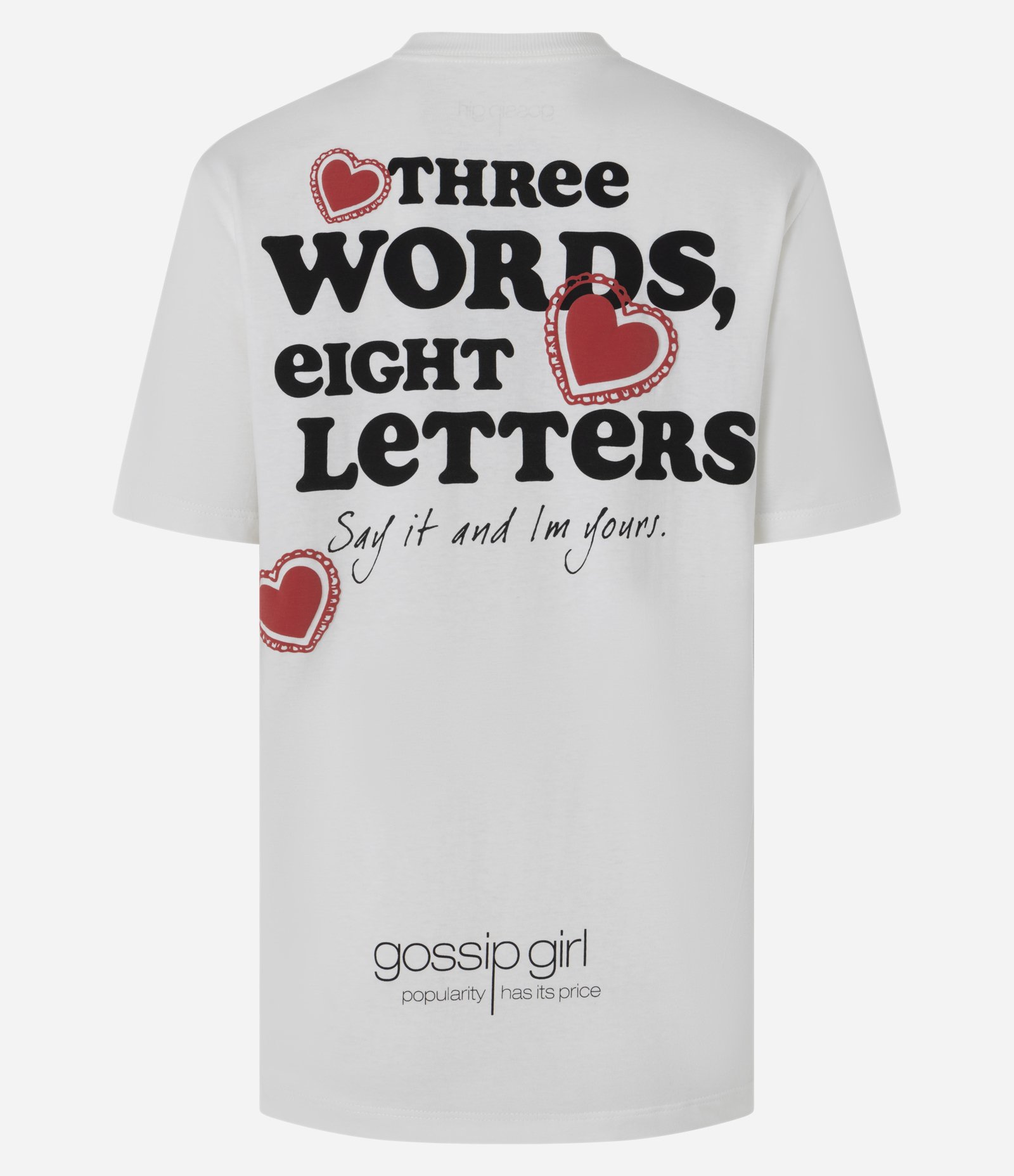 Camiseta Chuck Blair Estampa Frente e Costas Branco 2