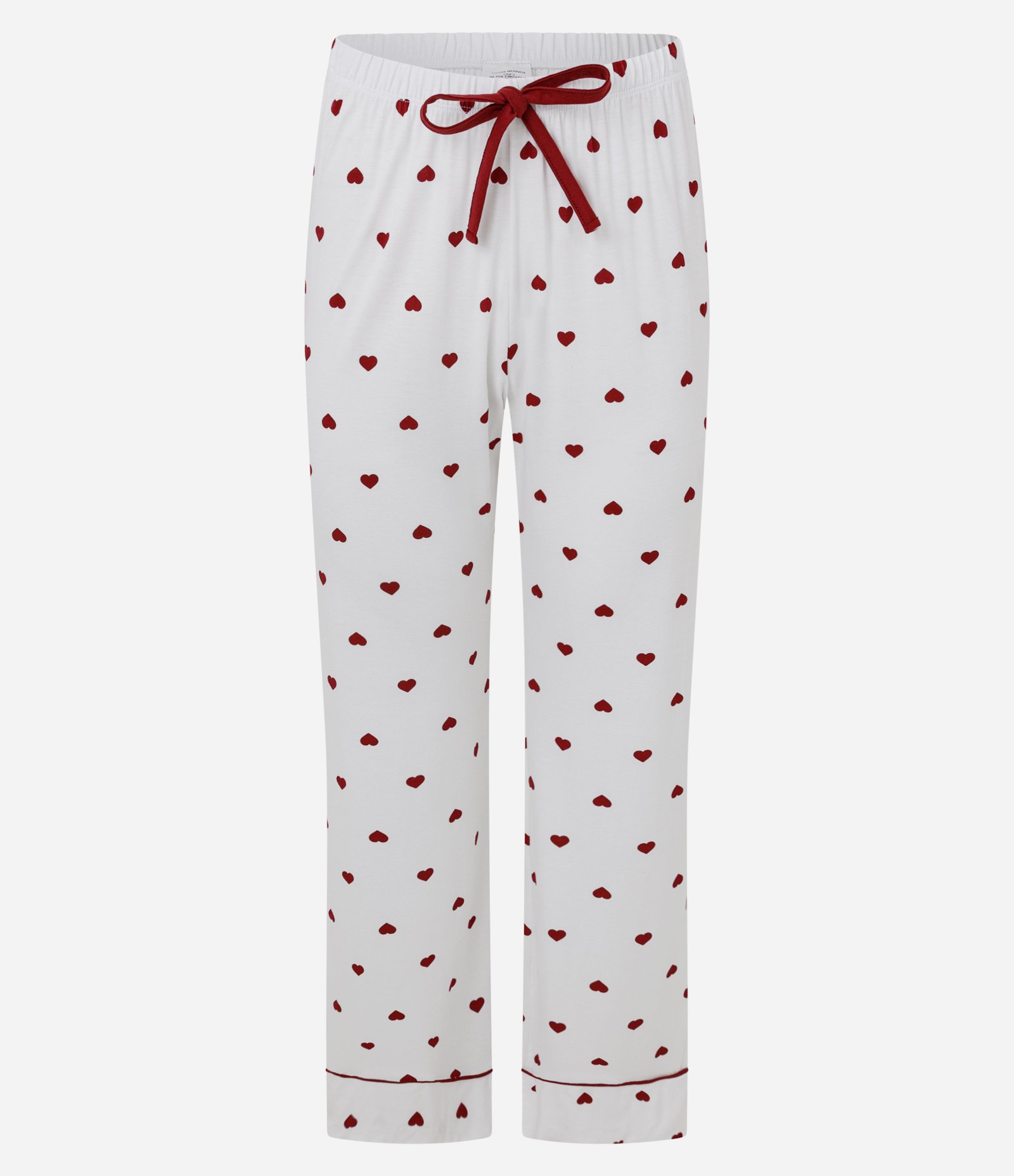 Pijama Longo Americano Poá Namorados Branco 8