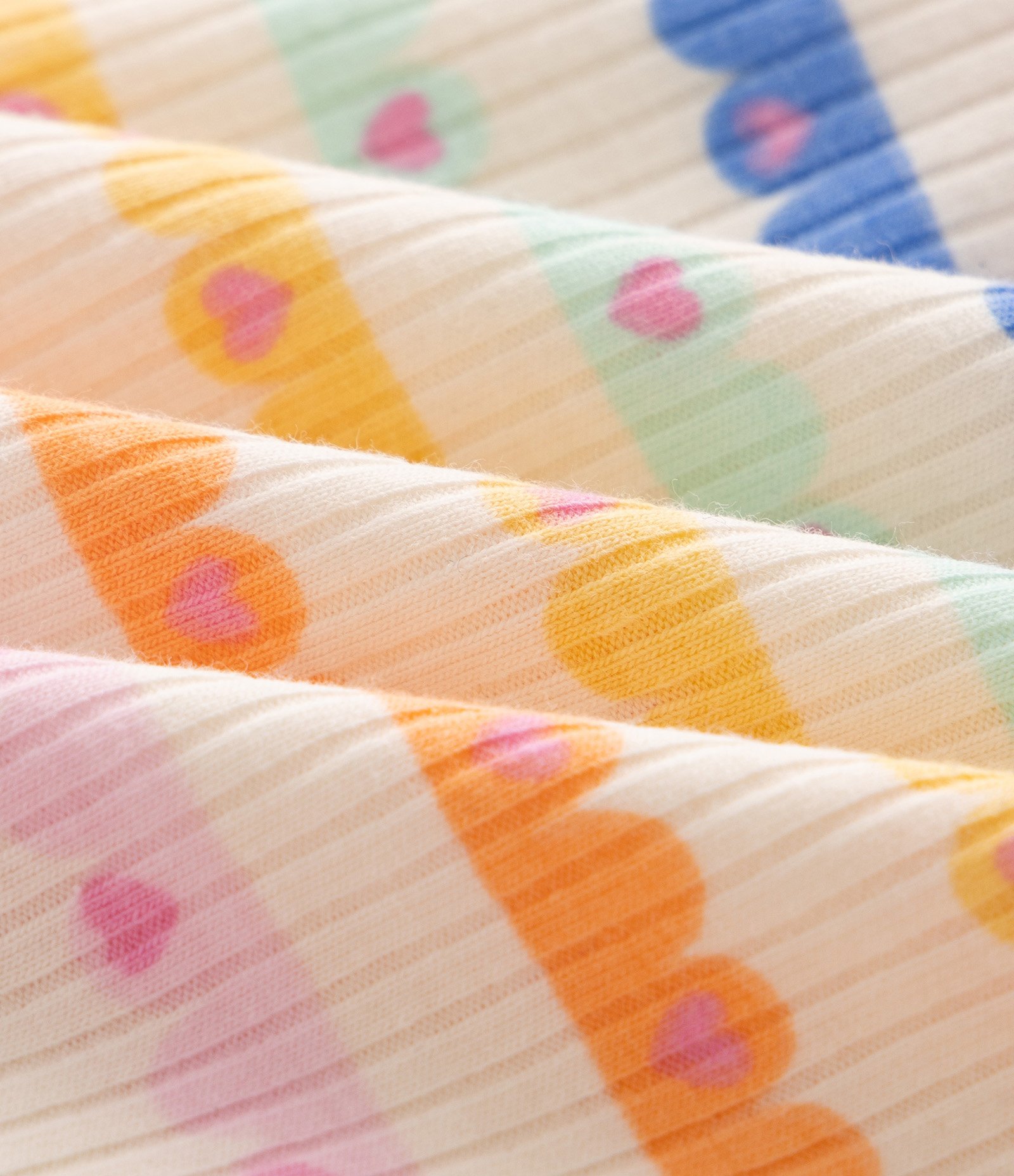 Vestido Infantil com Estampa Listrada e Corações - Tam 1 a 6 Anos Multicores 4