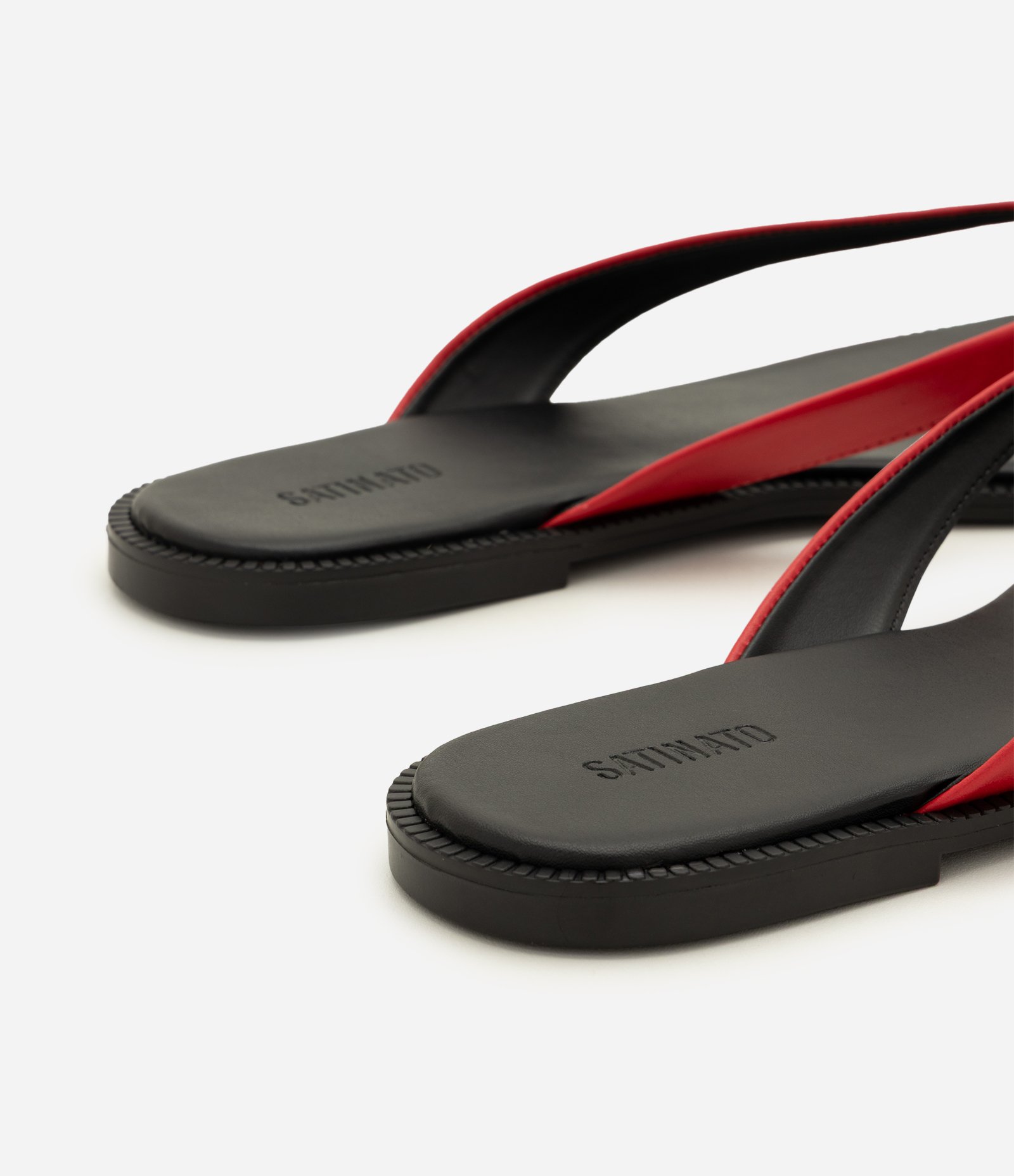 Rasteira Mule de Dedo em Couro Vermelho 3