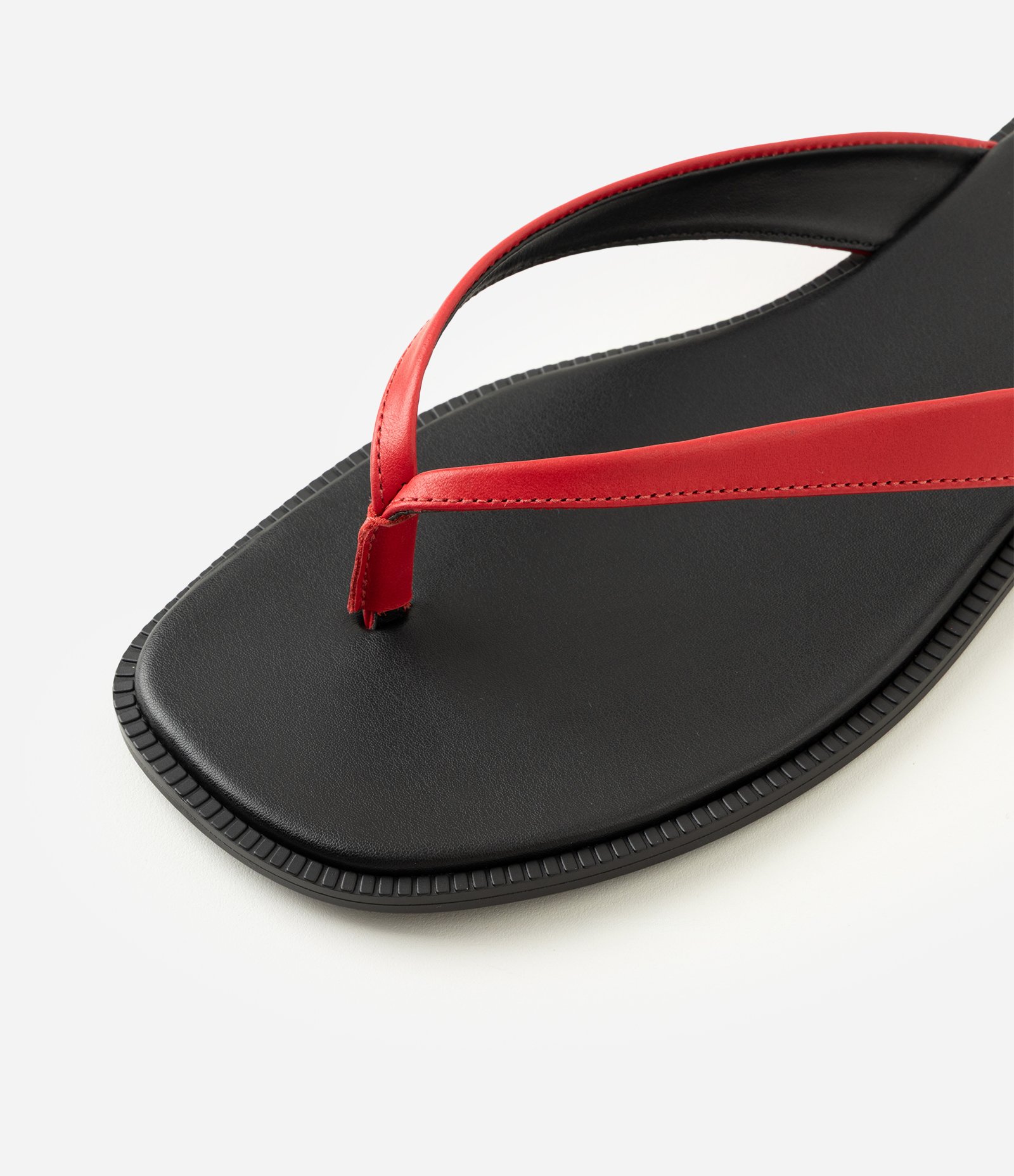 Rasteira Mule de Dedo em Couro Vermelho 4