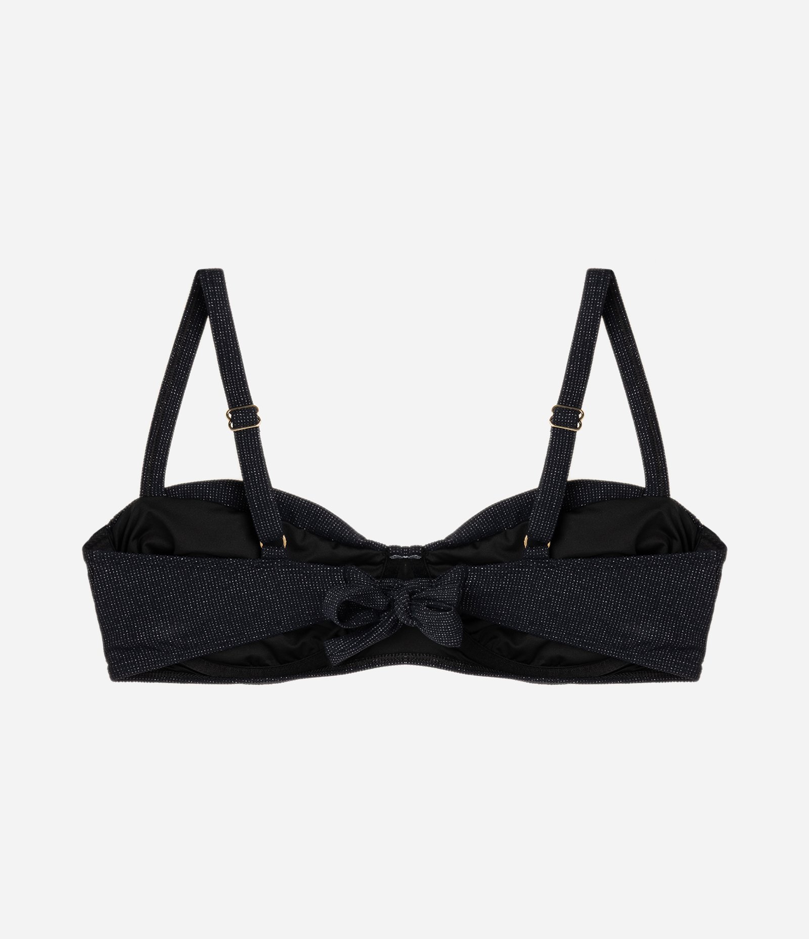 Biquíni Top Meia Taça em Poliamida com Franzido Curve & Plus Size Preto 2