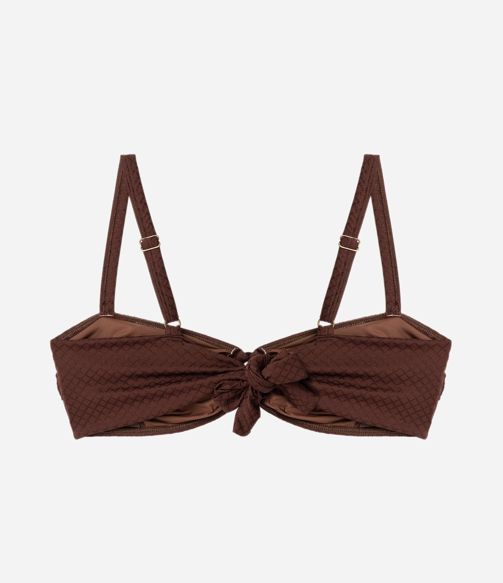 Biquíni Top com Bojo em Microfibra e Argola Curve & Plus Size Marrom 2