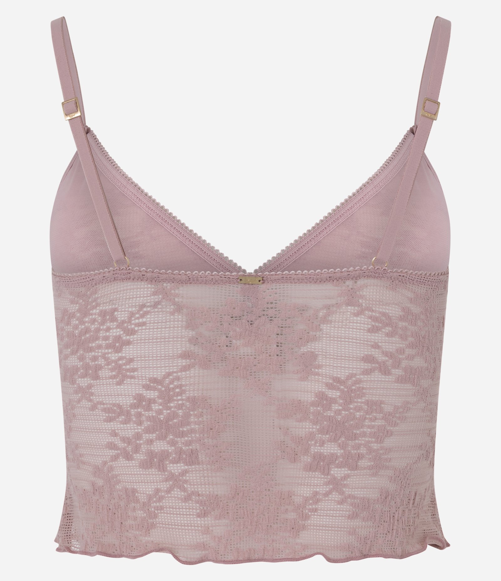 Camisete sem Bojo em Laise com Bordado Floral Rosa 7