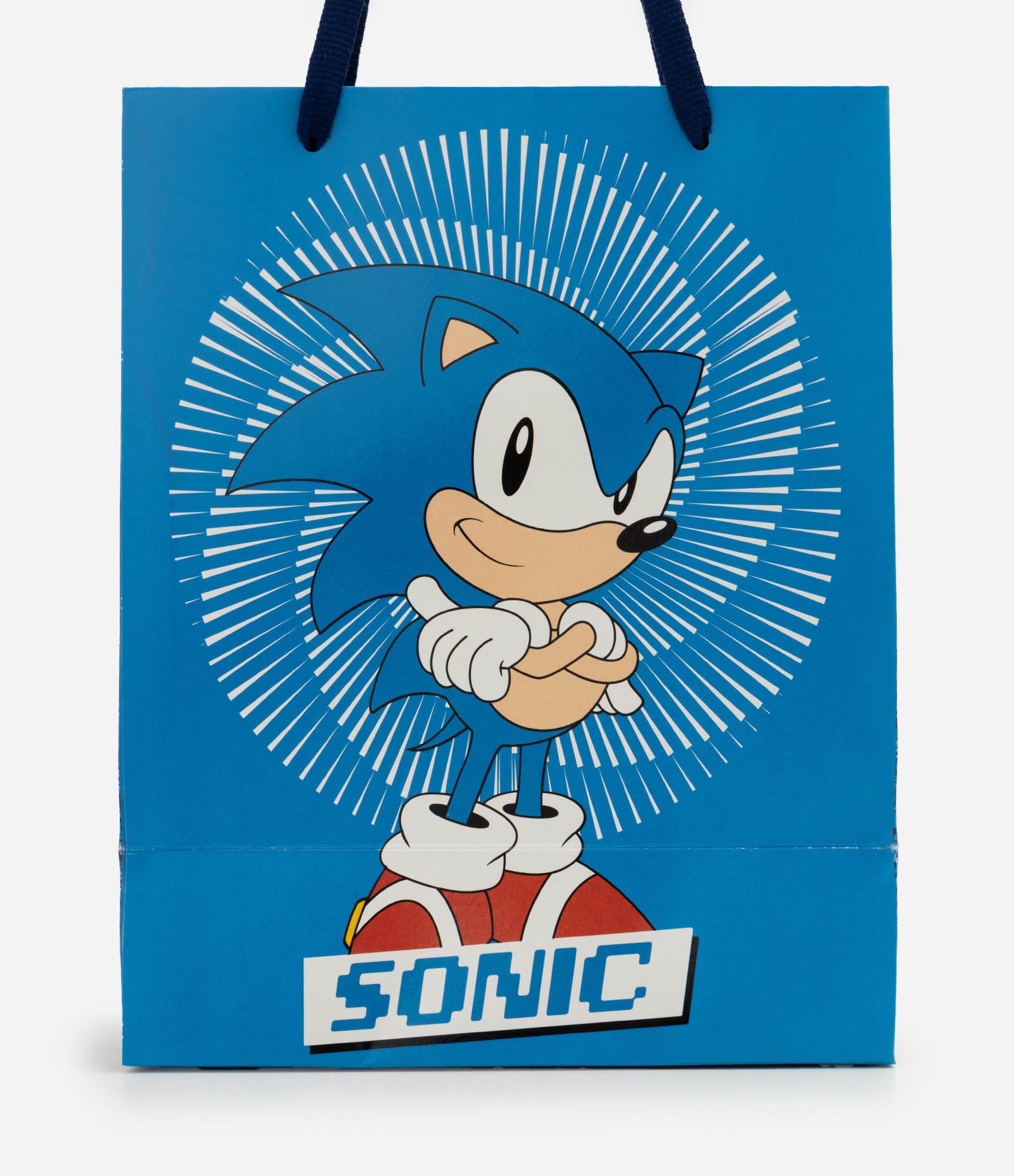 Embalagem de Presente Pequena com Estampa Sonic Azul 3