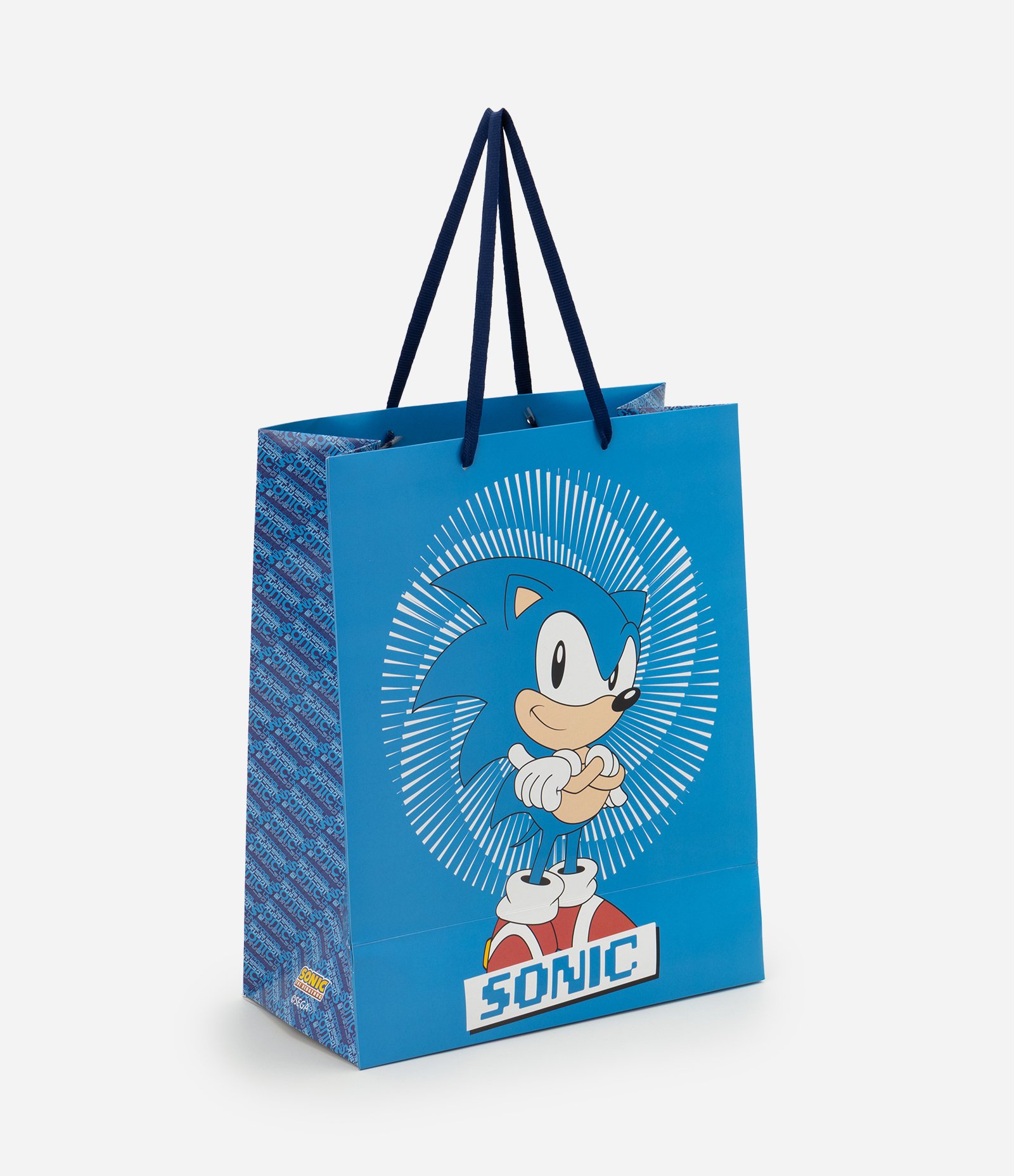 Embalagem de Presente com Estampa Temática Sonic Azul 1