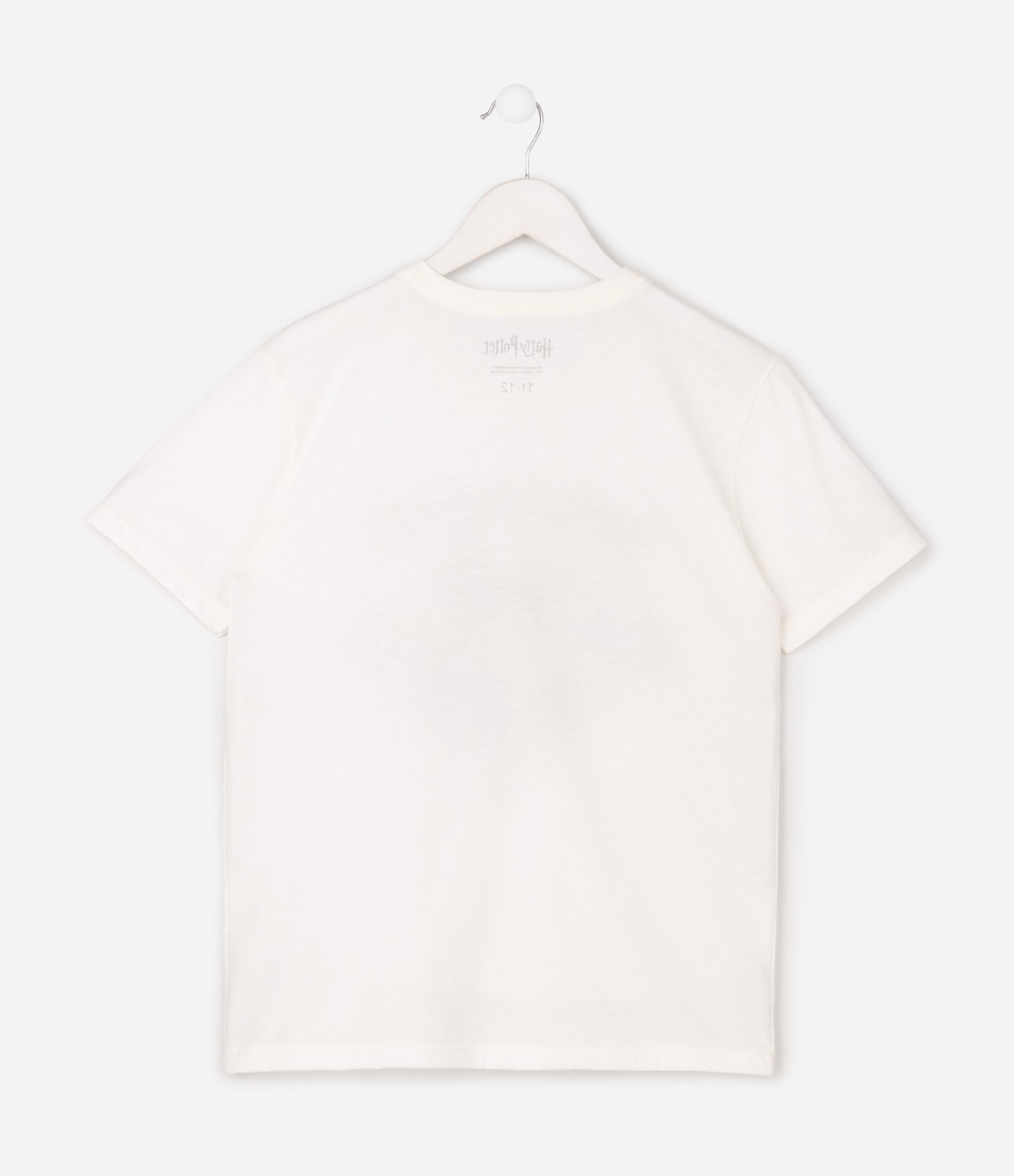 Camiseta Infantil com Estampa Brasões de Hogwarts – Tam 5 a 14 Anos Branco 3