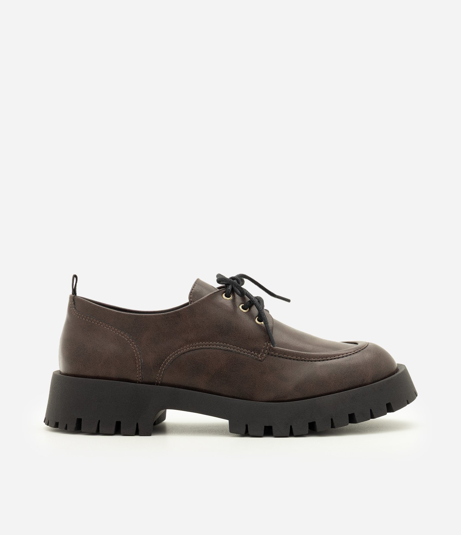 Mocassim Dockside em PU com Sola Tratorada Marrom 1