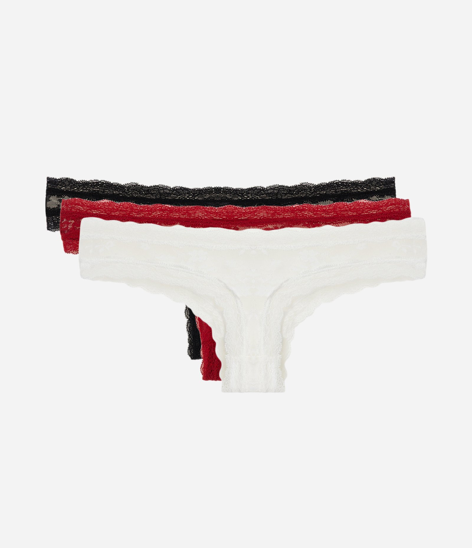 Kit Calcinha Biquini em Fio Laise com Floral Jacquard Multicores 1