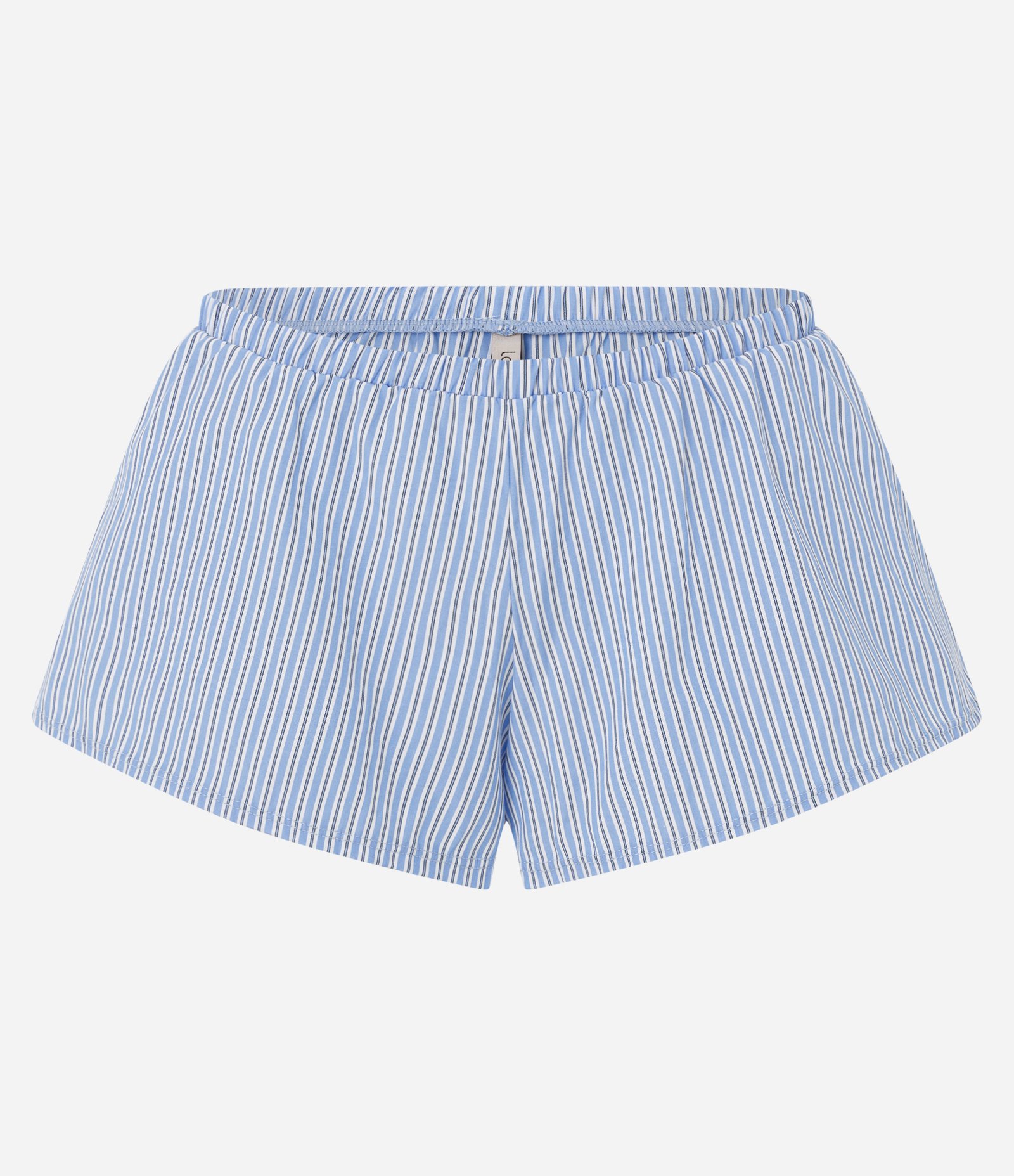 Bermuda de Pijama em Tricoline com Estampa Listrada Azul 6