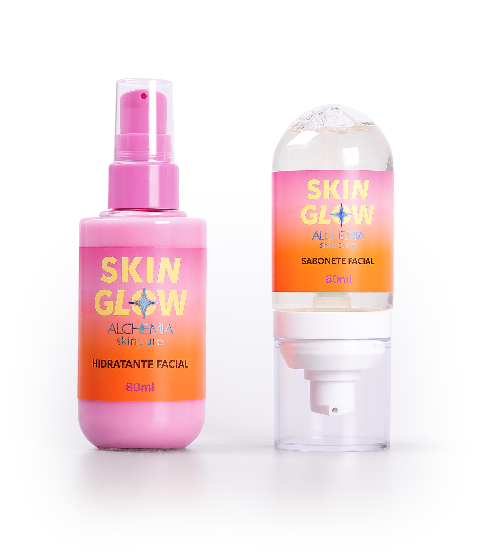 Kit Skincare Skin Glow com Sabonete Facial 60ml + Hidratante Facial 80ml Alchemia KIT 4