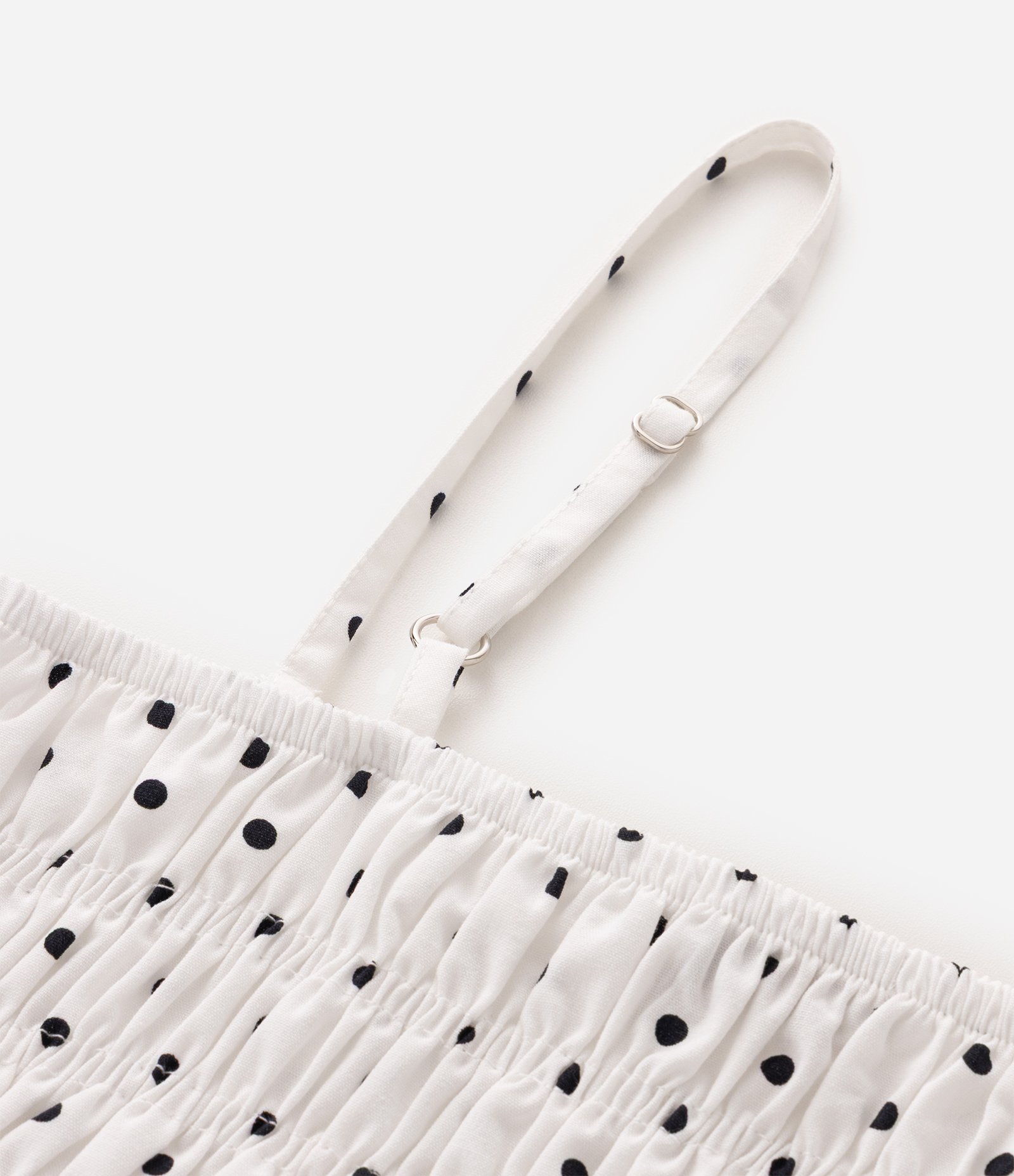 Blusa Infantil em Algodão com Lastex e Estampa Poá - Tam 5 A 16 Anos Branco 4