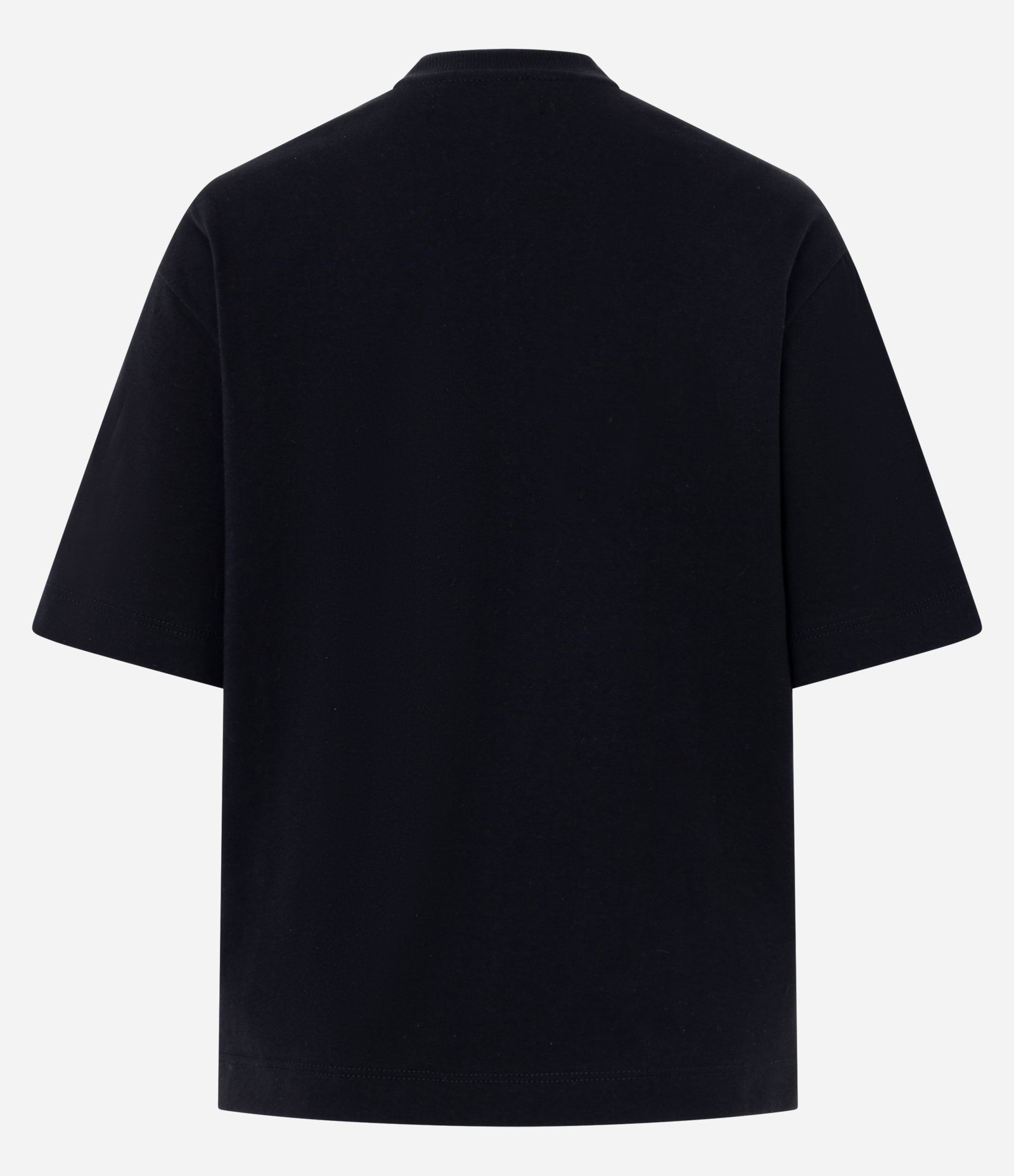 Camiseta Regular em Algodão com Estampa Floral Preto 3