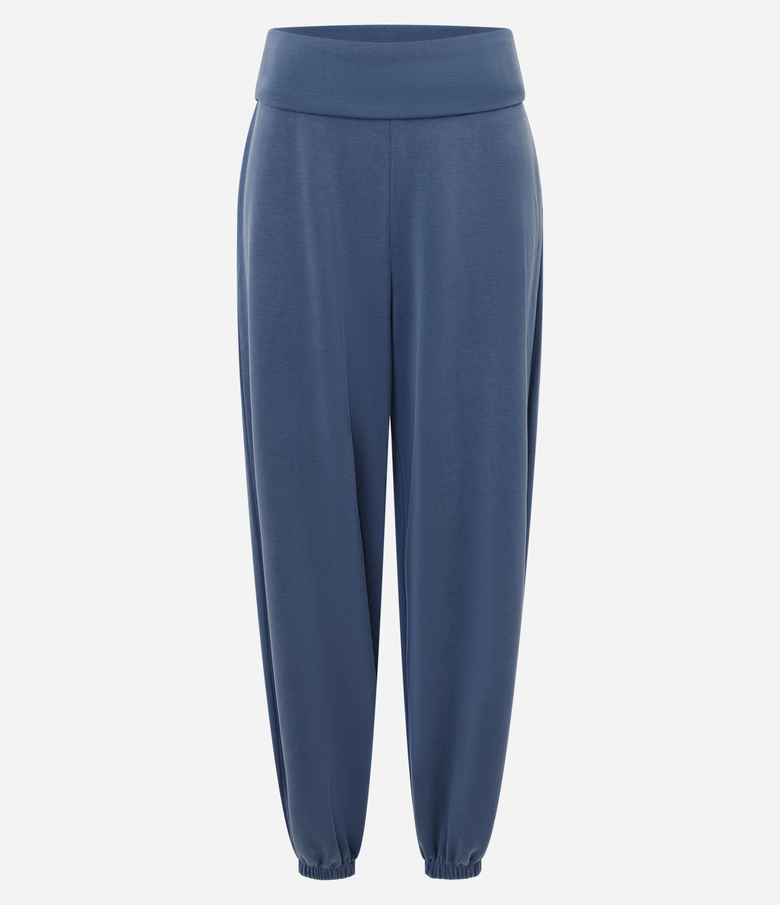 Calça Aladim em Microfibra com Cós Largo Azul 5