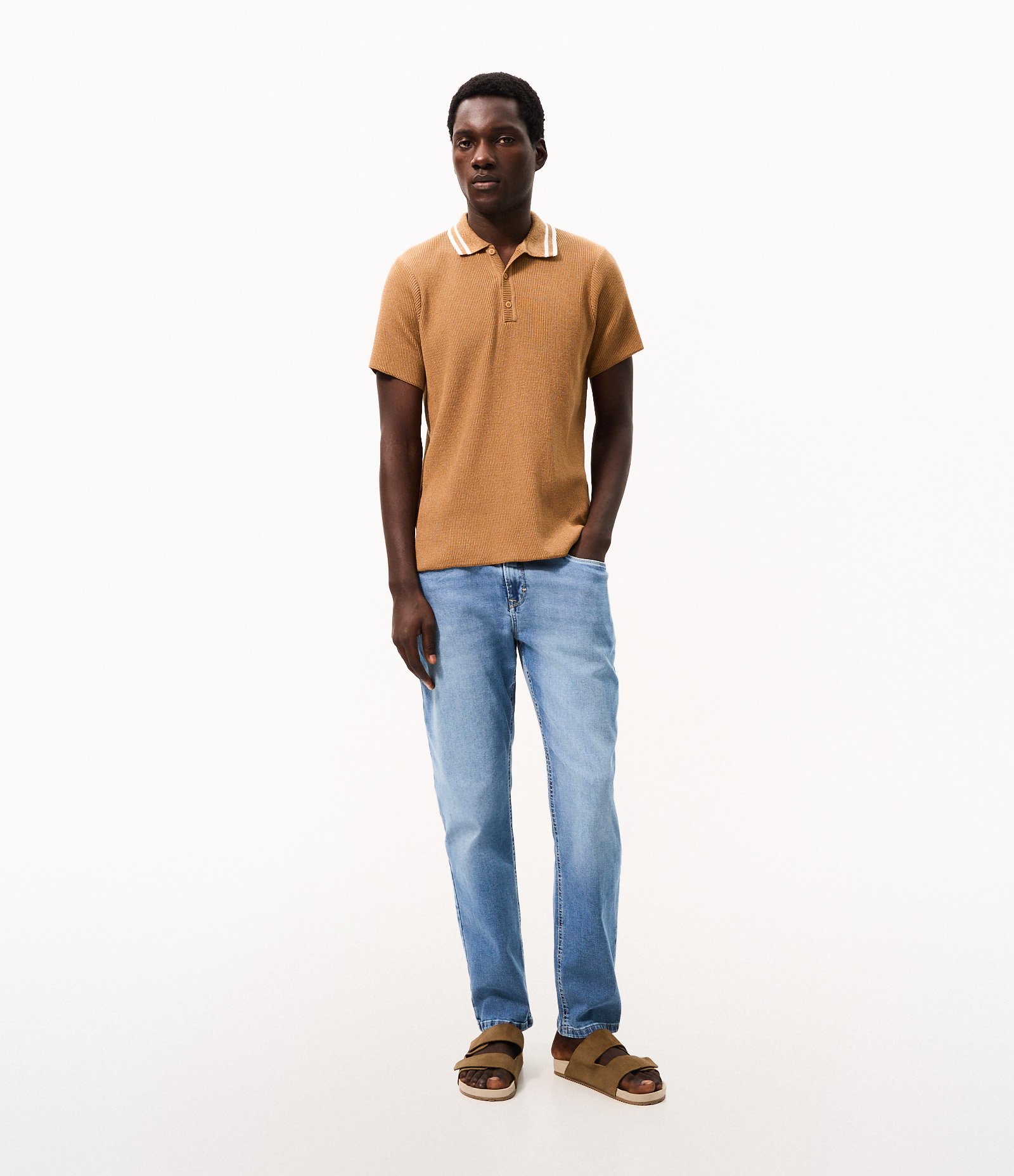 Calça Jeans Slim Estonada Azul 1