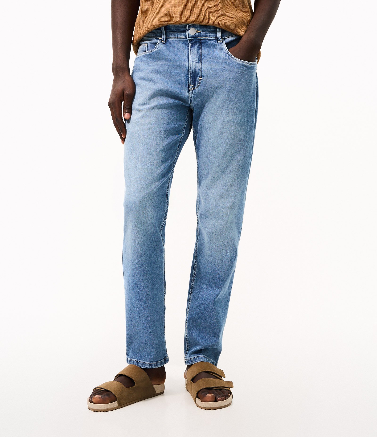 Calça Jeans Slim Estonada Azul 2