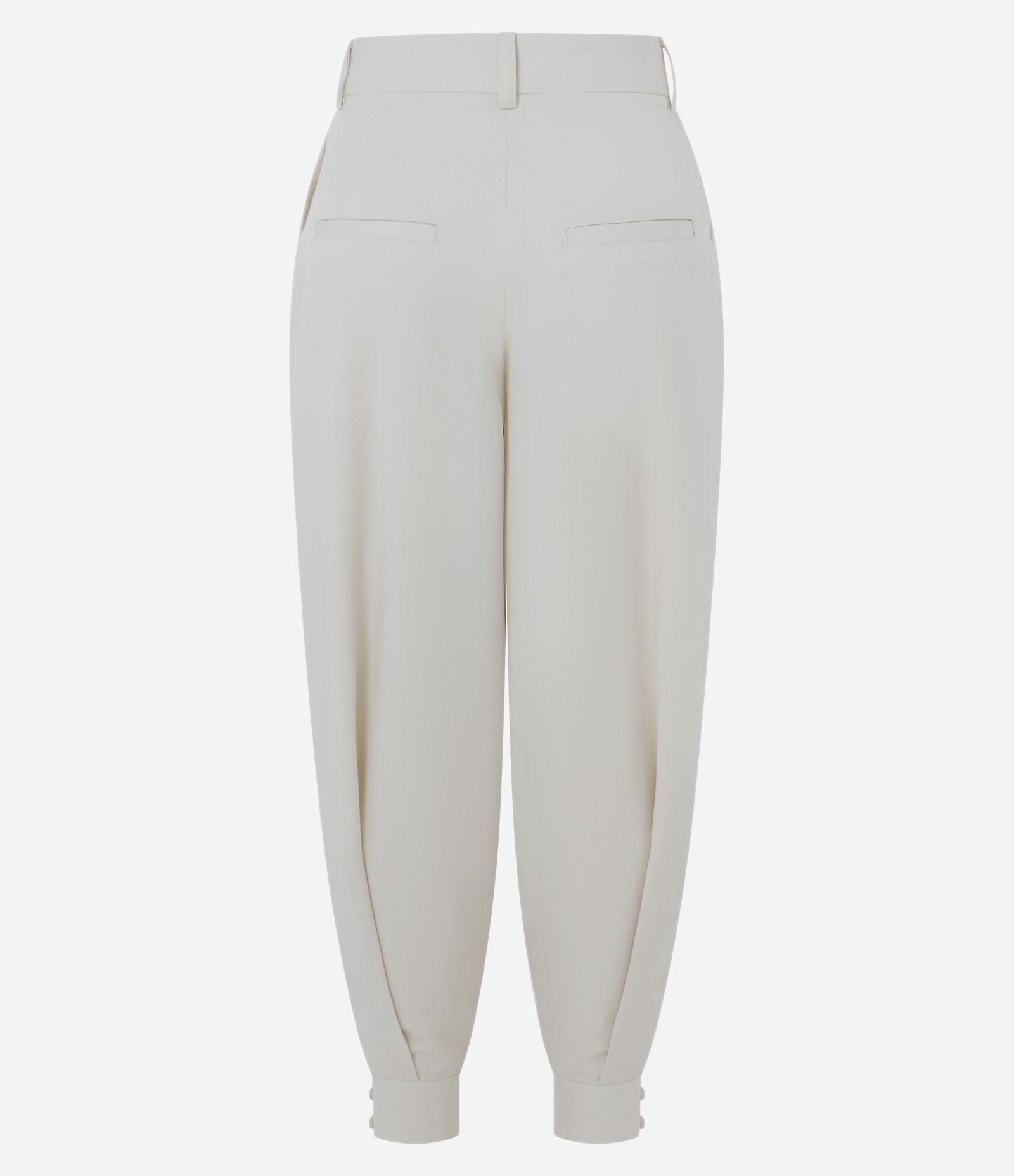 Calça Aladim Alfaiatada com Pregas Frontais Off White 6