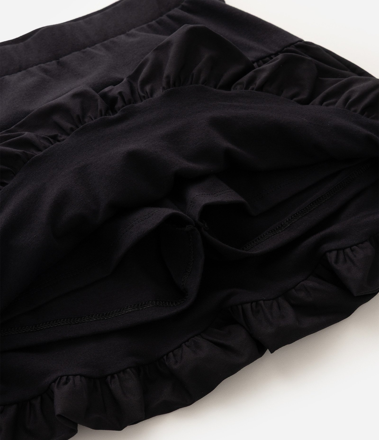 Short Saia Infantil Balonê em Tricoline - Tam 5 A 16 Anos Preto 7