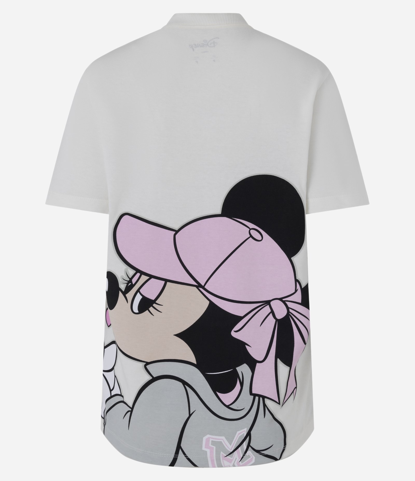 Camiseta Oversized em Algodão com Minnie Estampada Branco 6
