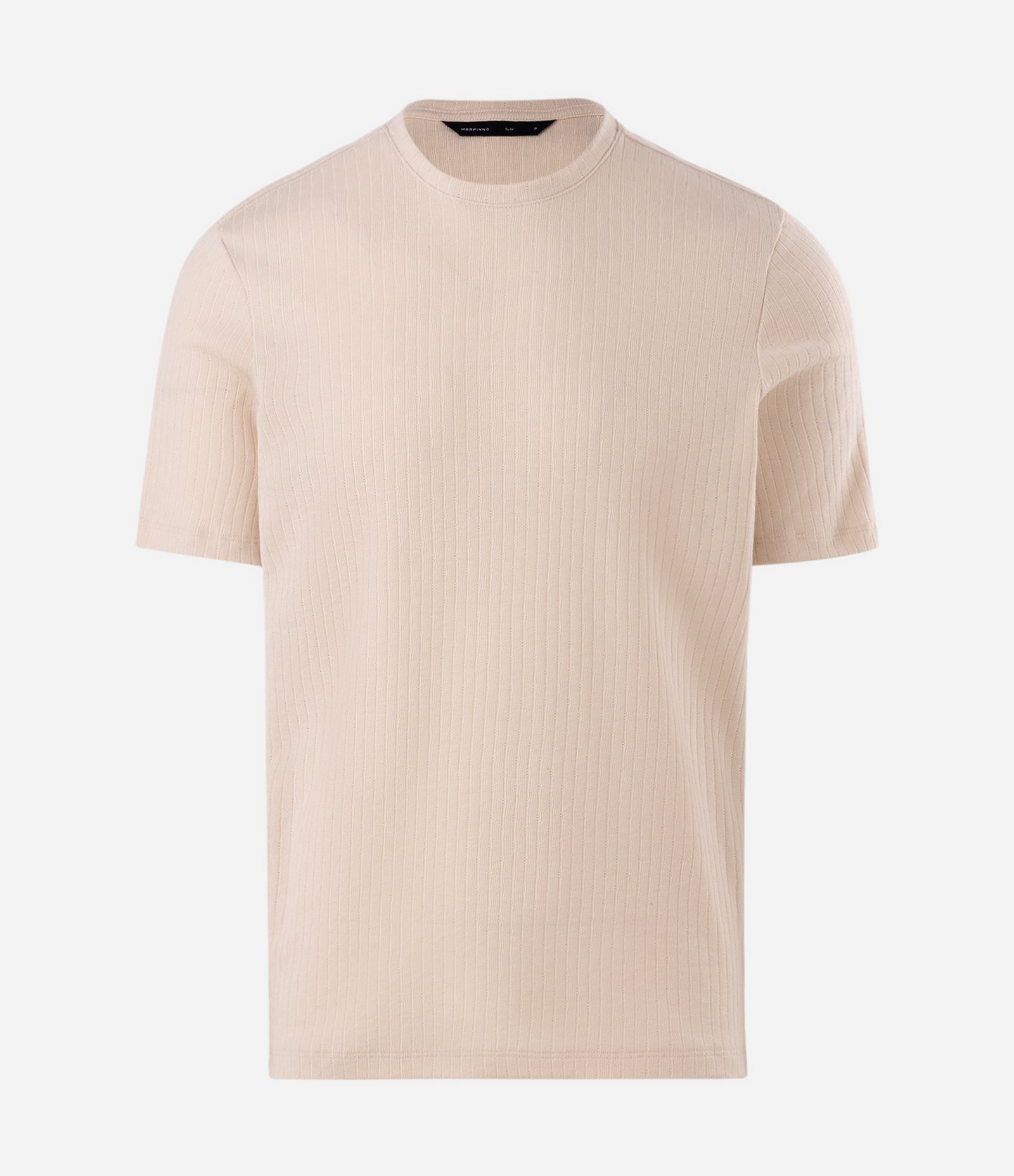Camiseta Slim Texturizada Bege 3