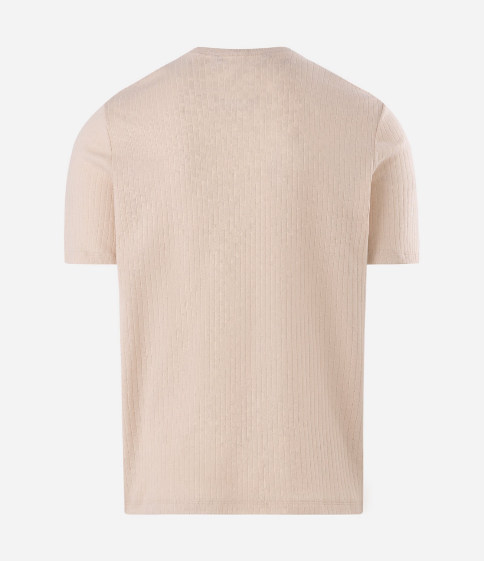 Camiseta Slim Texturizada Bege 4