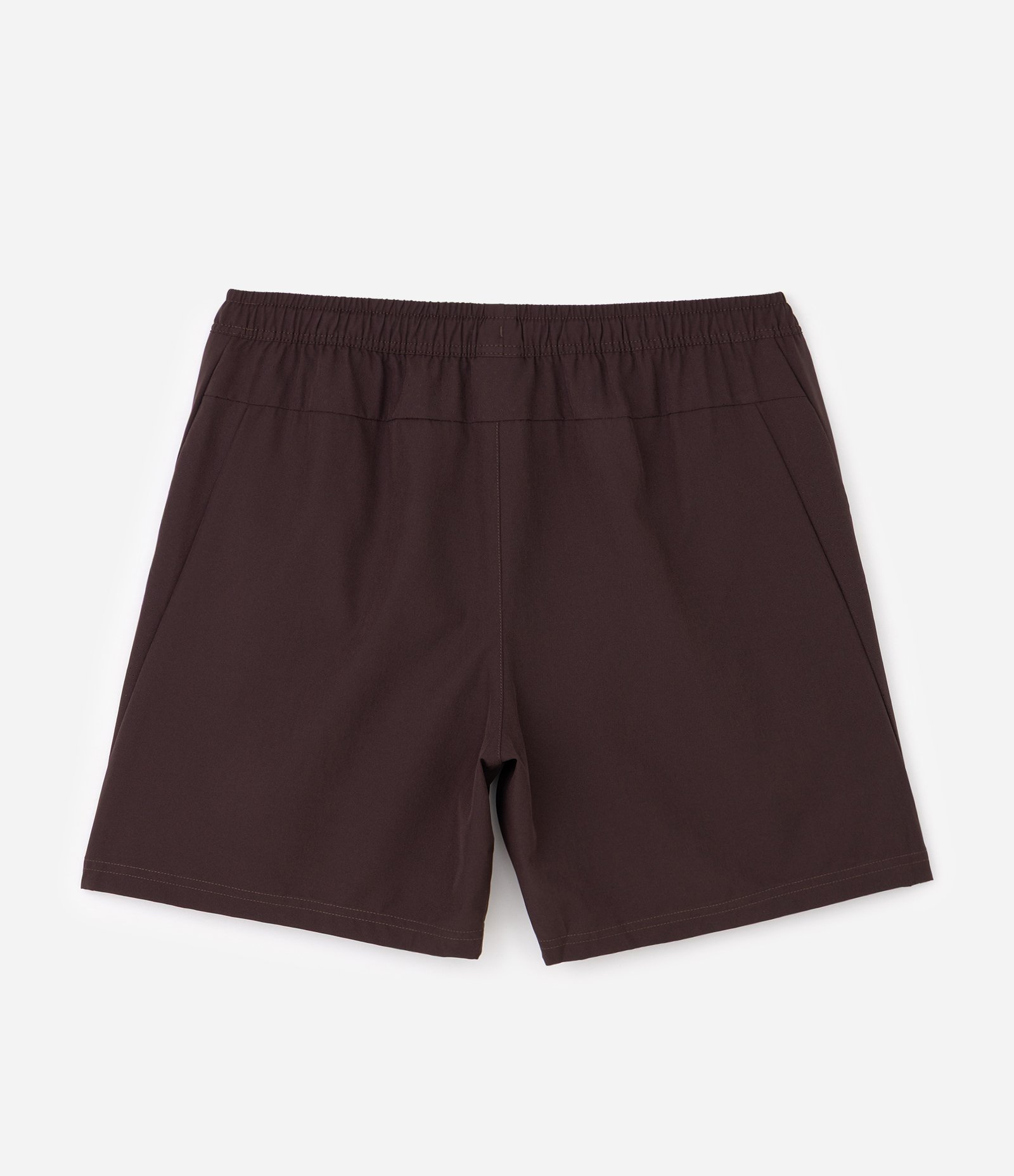 Bermuda Esportiva com Laser Cut e Print Lateral Marrom Escuro 2