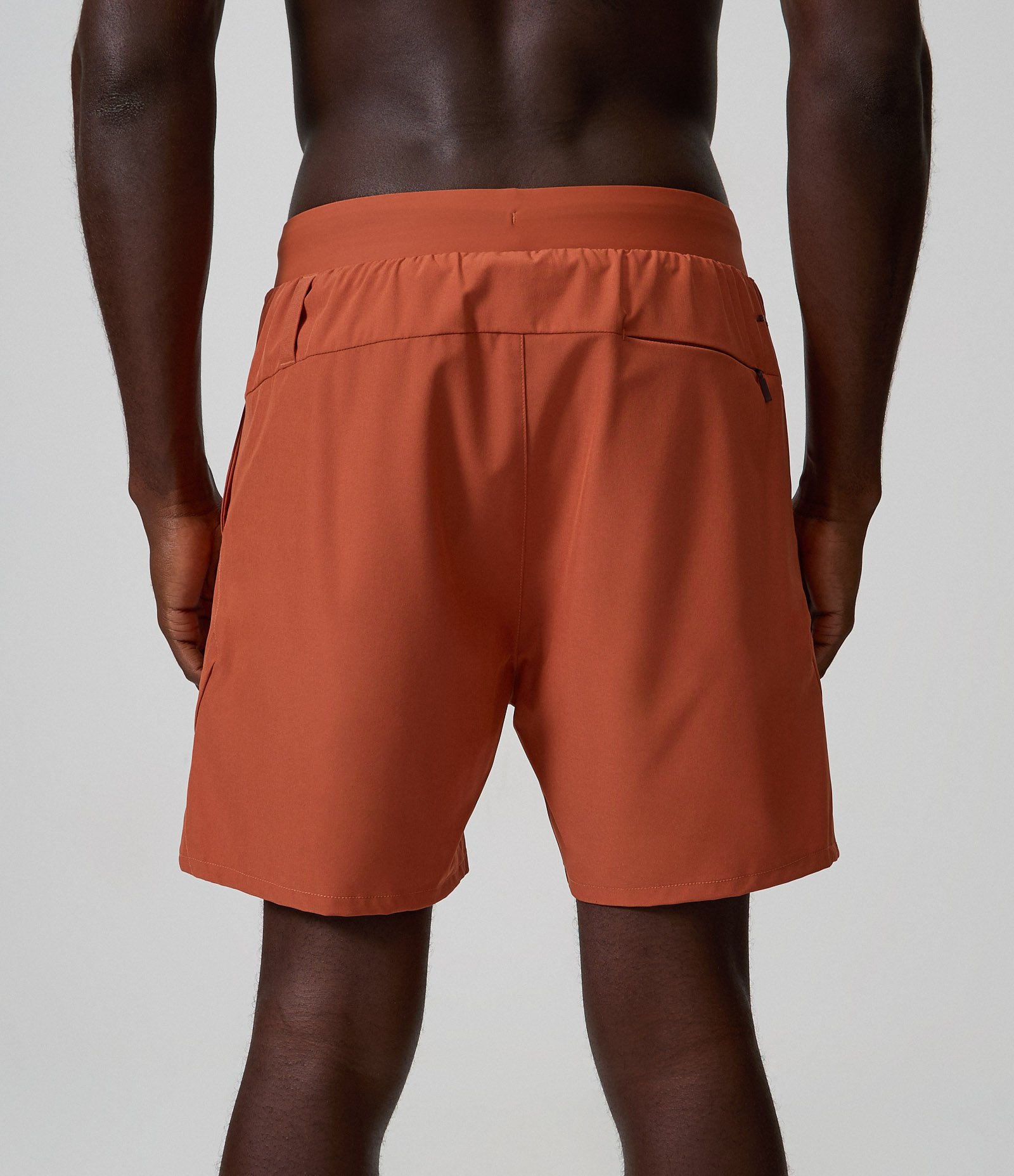 Bermuda Esportiva Corrida com Short de Compressão Caramelo 4
