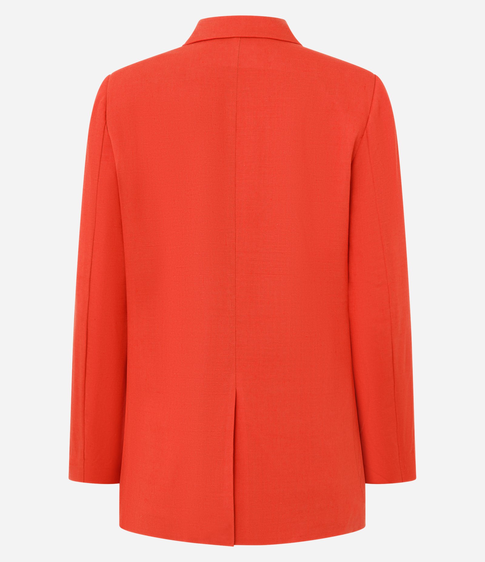 Blazer em Viscolinho com Lapelas e Botão Único Vermelho 6