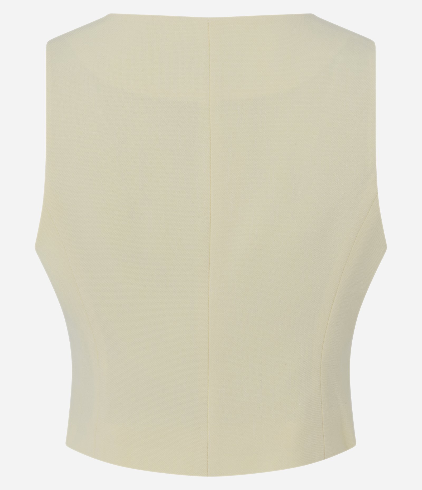 Colete Cropped Alfaiatado com Textura e Botões Amarelo 7