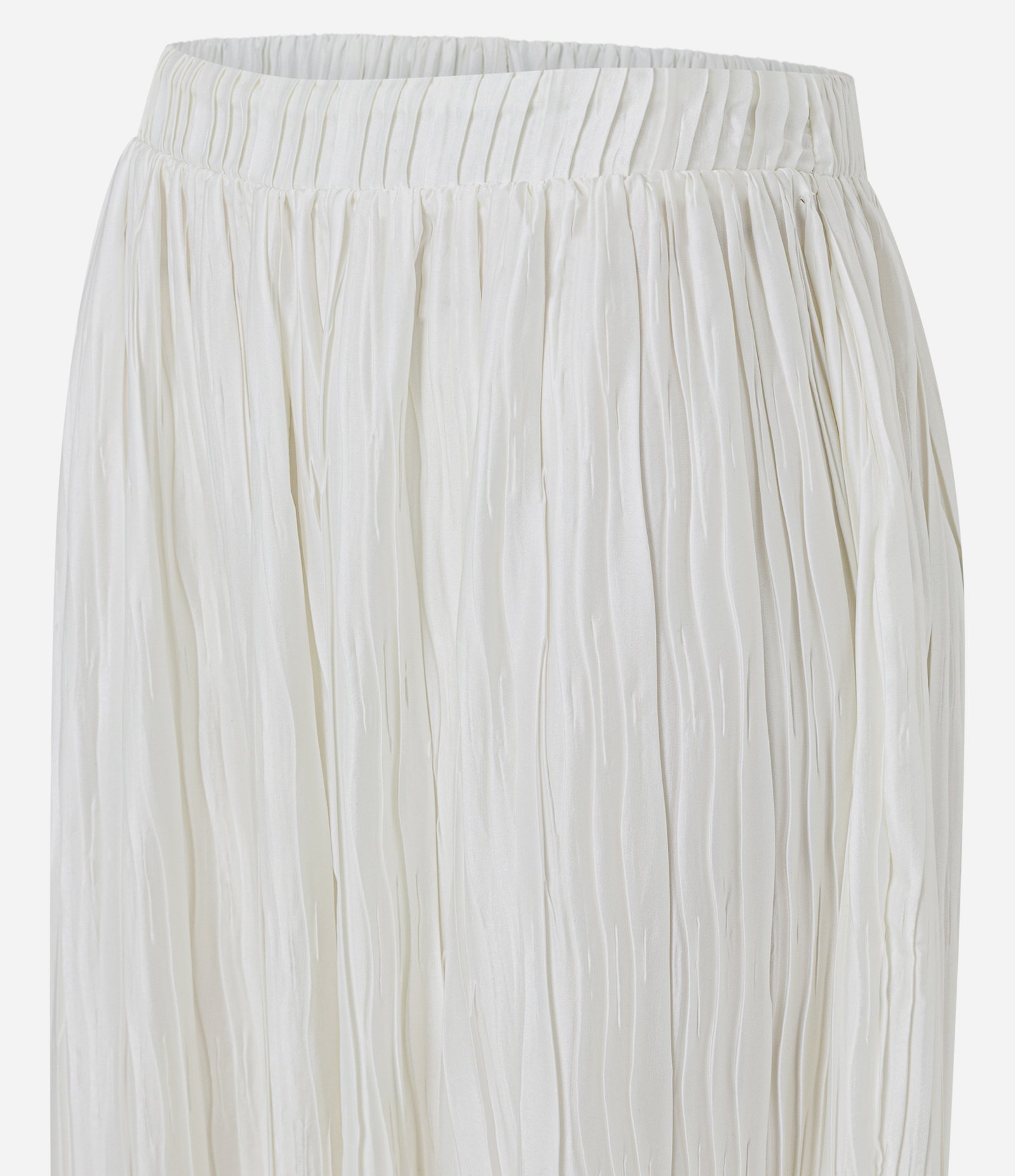 Calça Aladim em Cetim Texturizado Branco 6