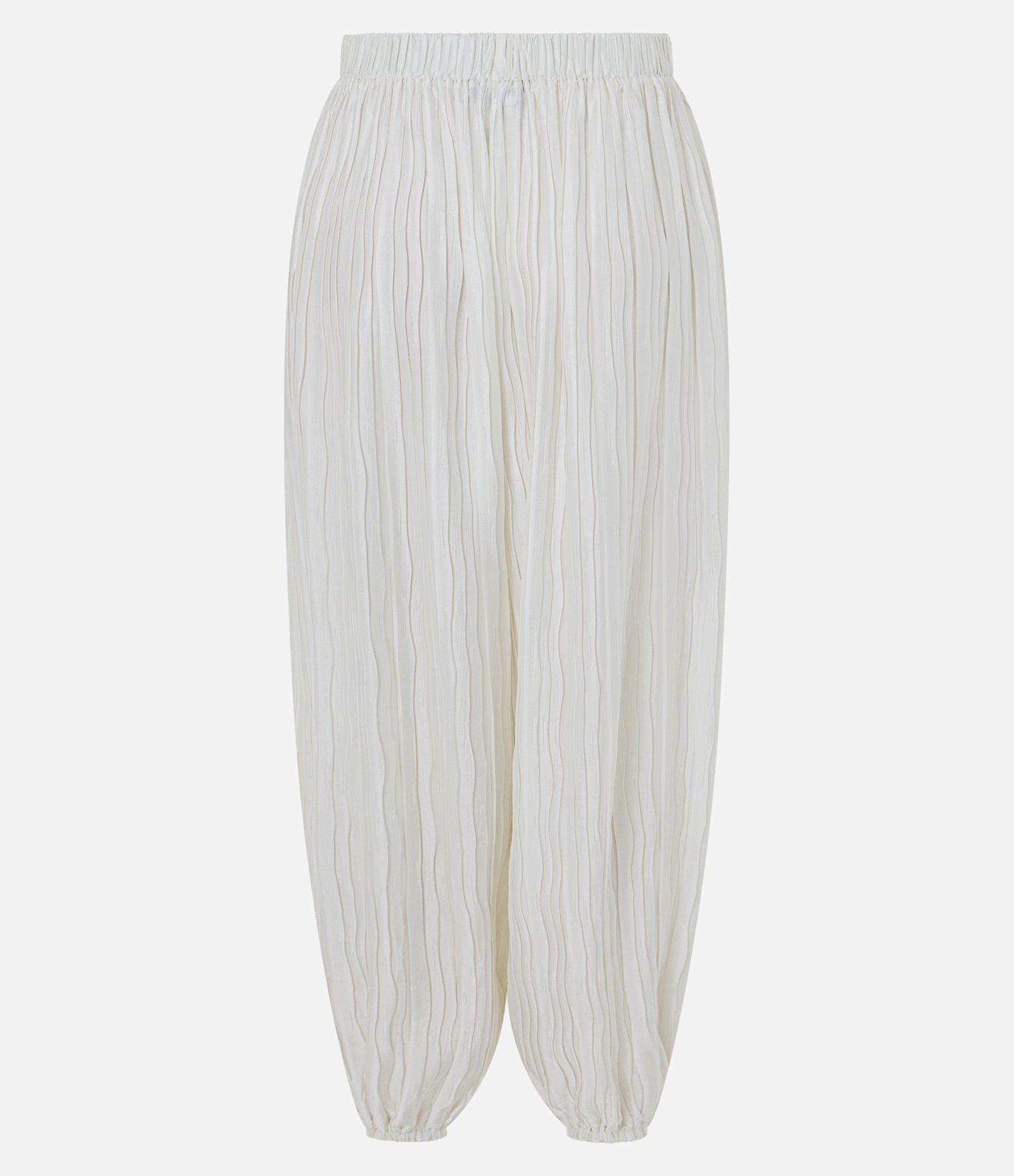 Calça Aladim em Cetim Texturizado Branco 7