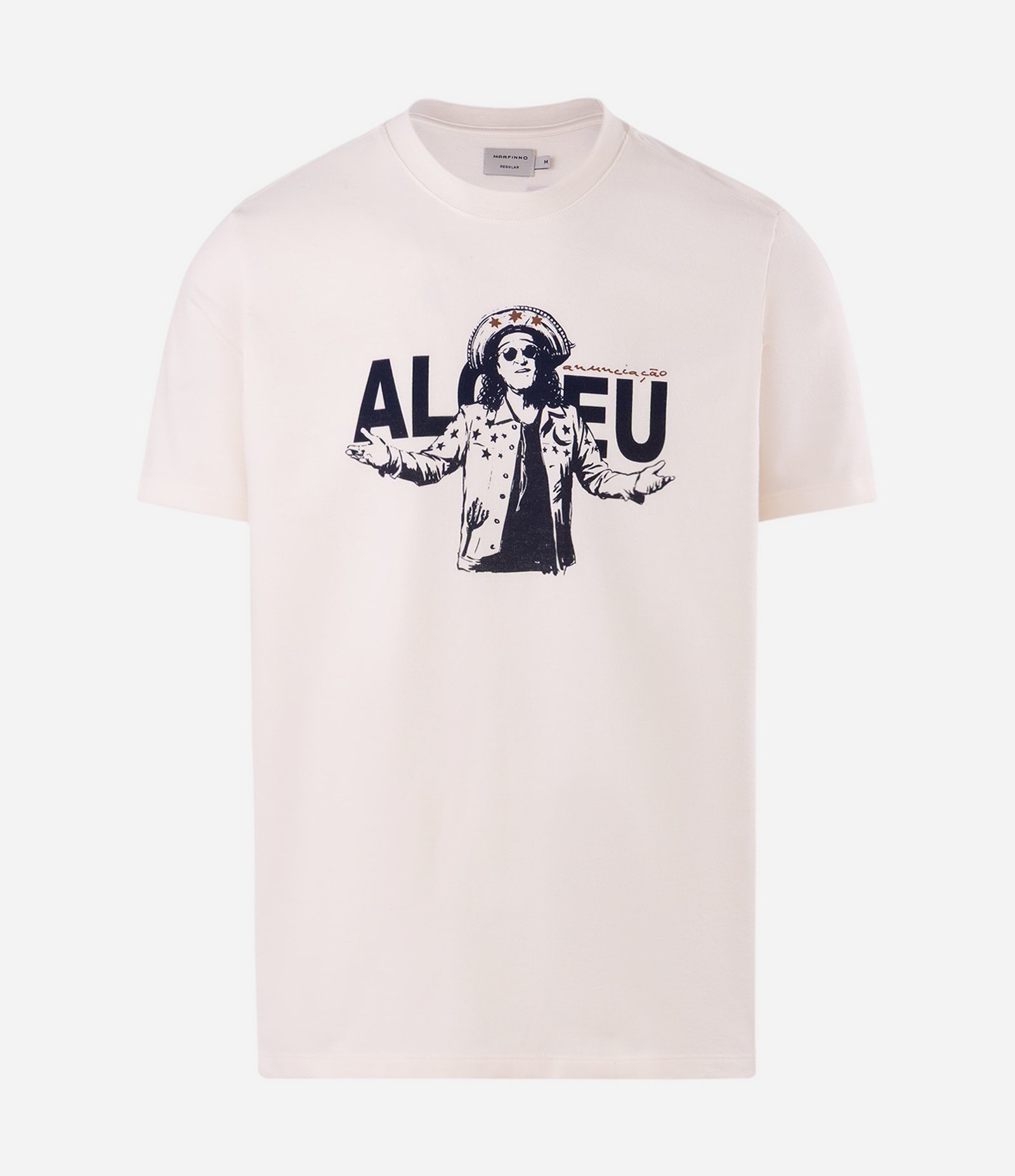 Camiseta Alceu Valença Estampa Frontal e Costas Branco 5