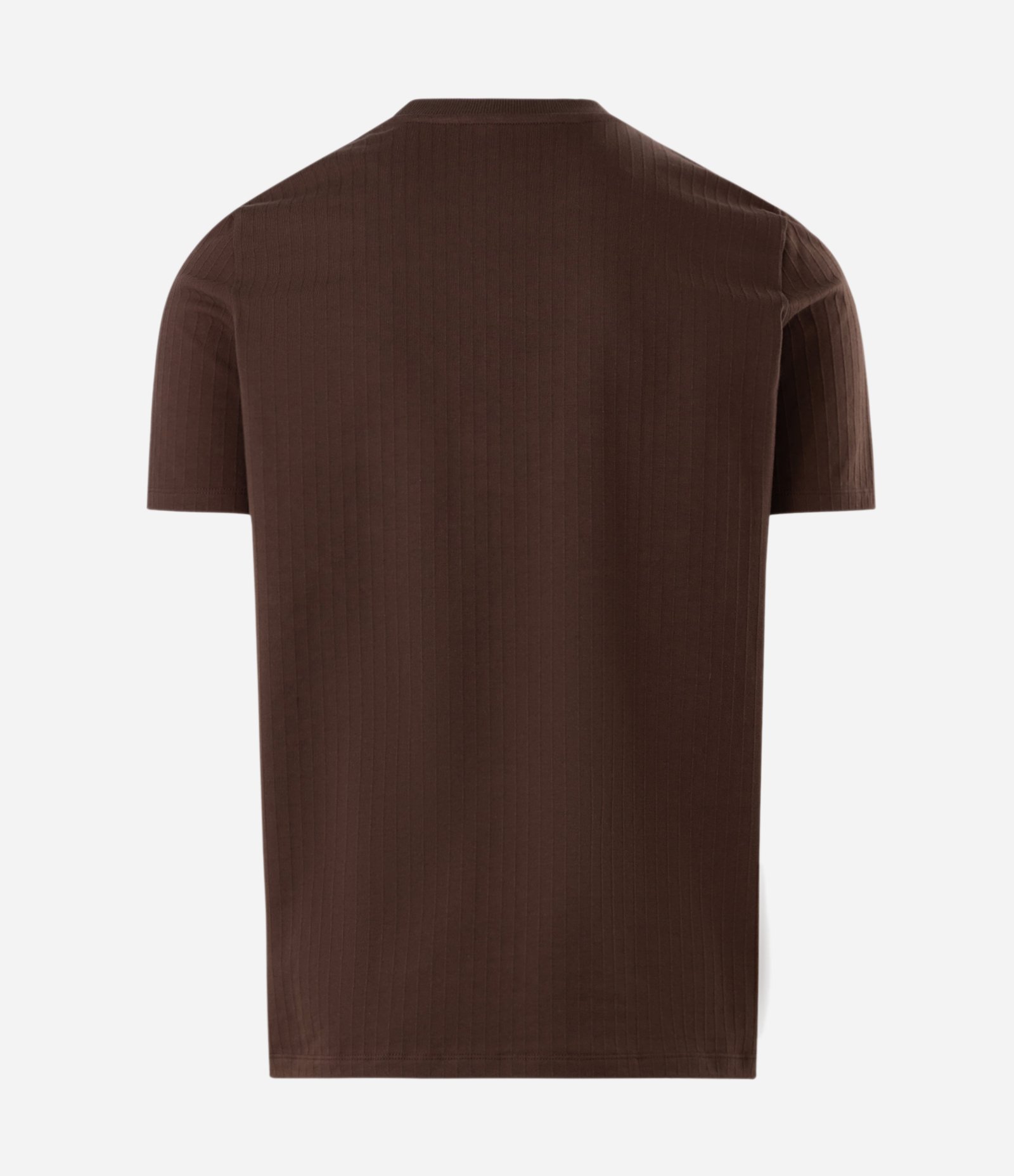 Camiseta Slim em Algodão Marrom 6