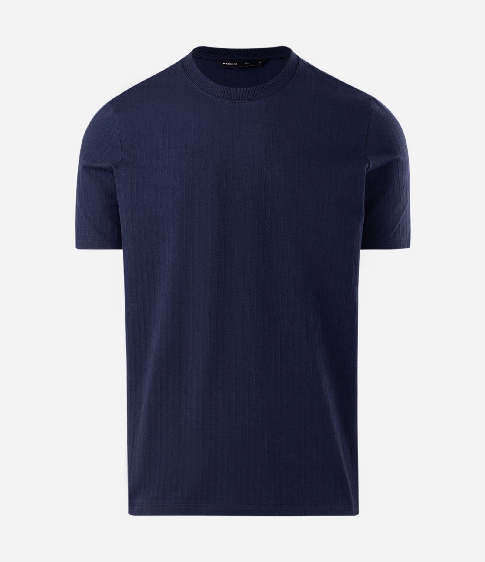 Camiseta Slim em Algodão Azul 5