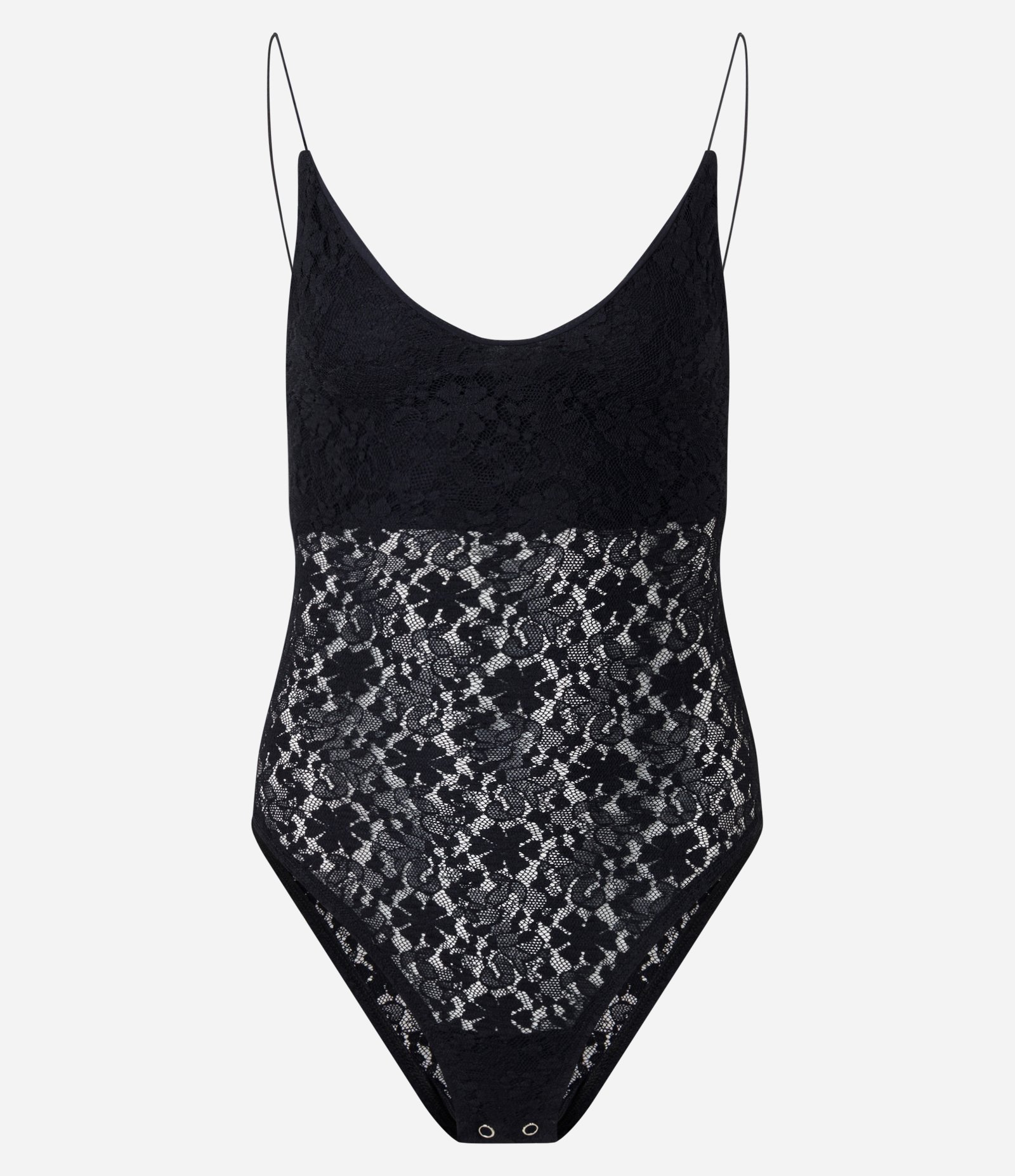 Body de Alcinha em Renda Texturizada Preto 1