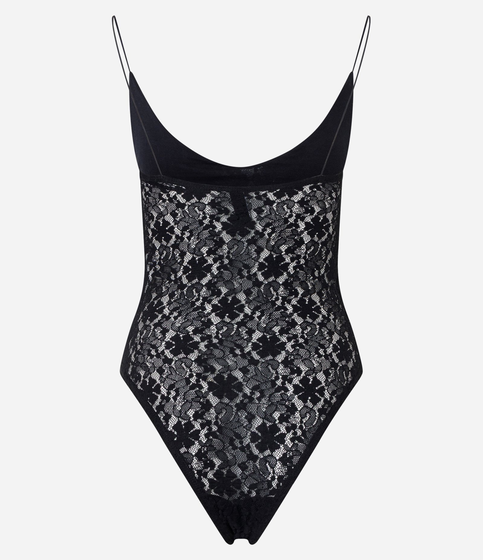 Body de Alcinha em Renda Texturizada Preto 3