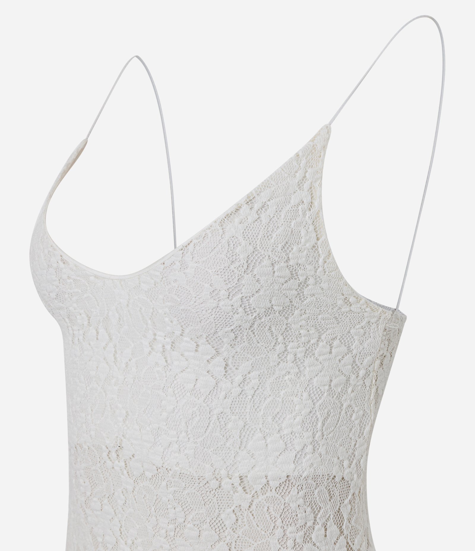 Body de Alcinha em Renda Texturizada Branco 2