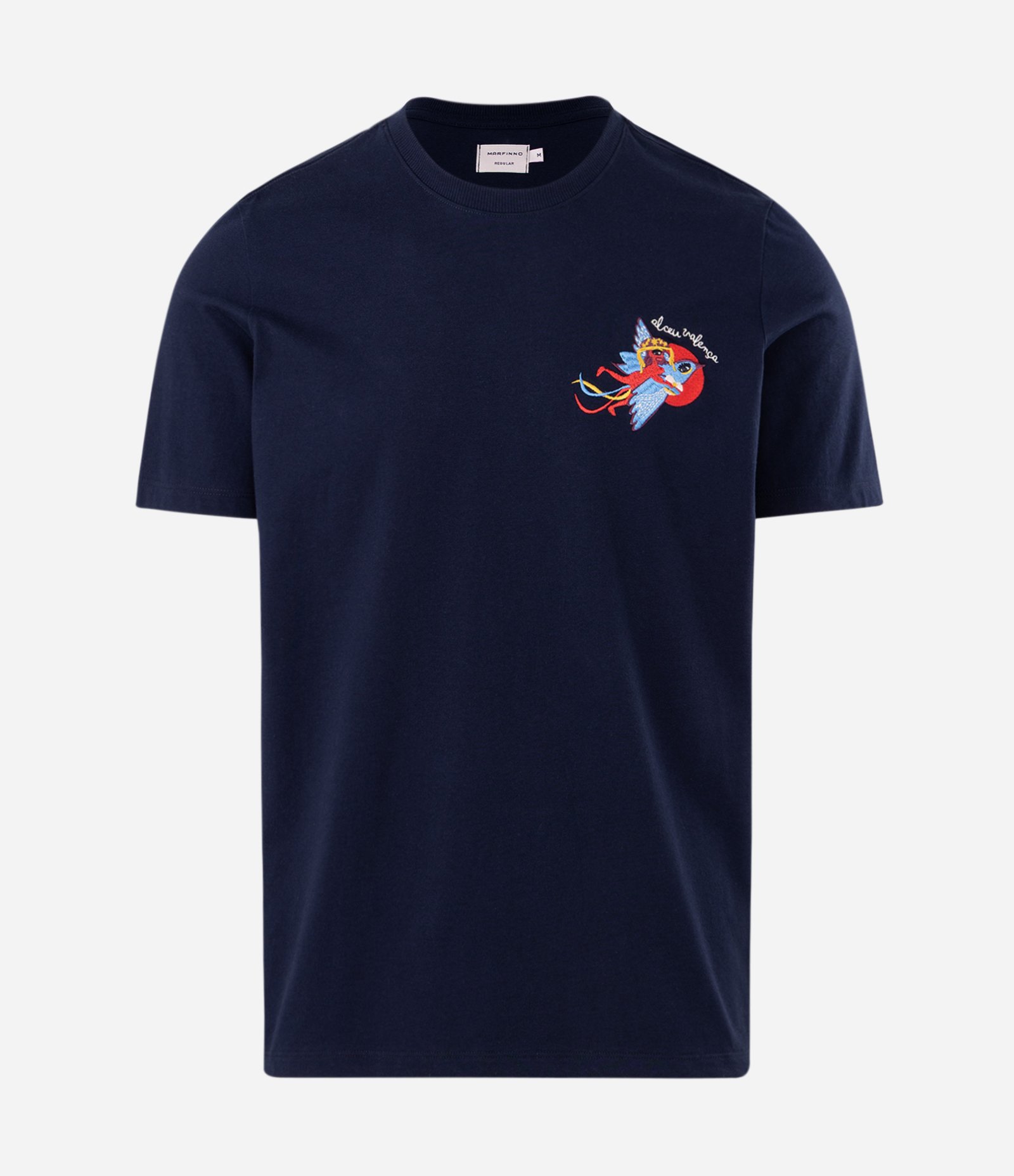 Camiseta com Bordado Alceu Valença Azul 5