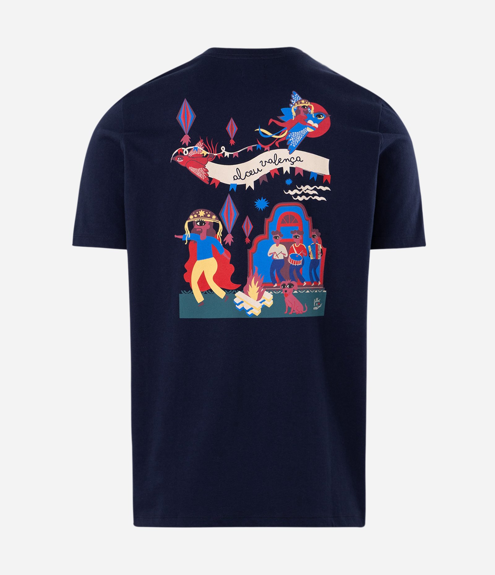 Camiseta com Bordado Alceu Valença Azul 6