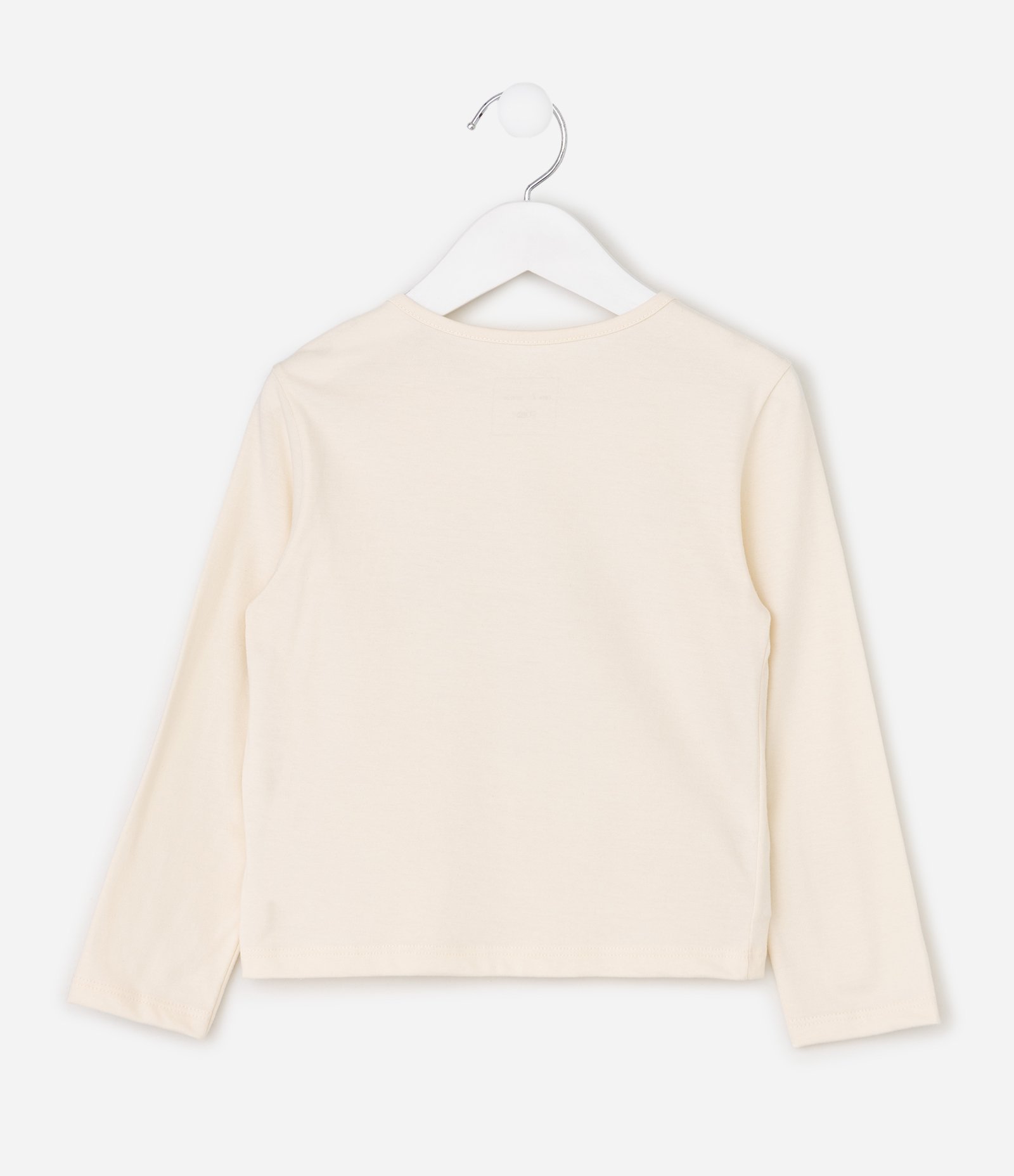 Blusa Infantil em Algodão com Estampa Animal Print - Tam 1 a 6 Anos Bege 2