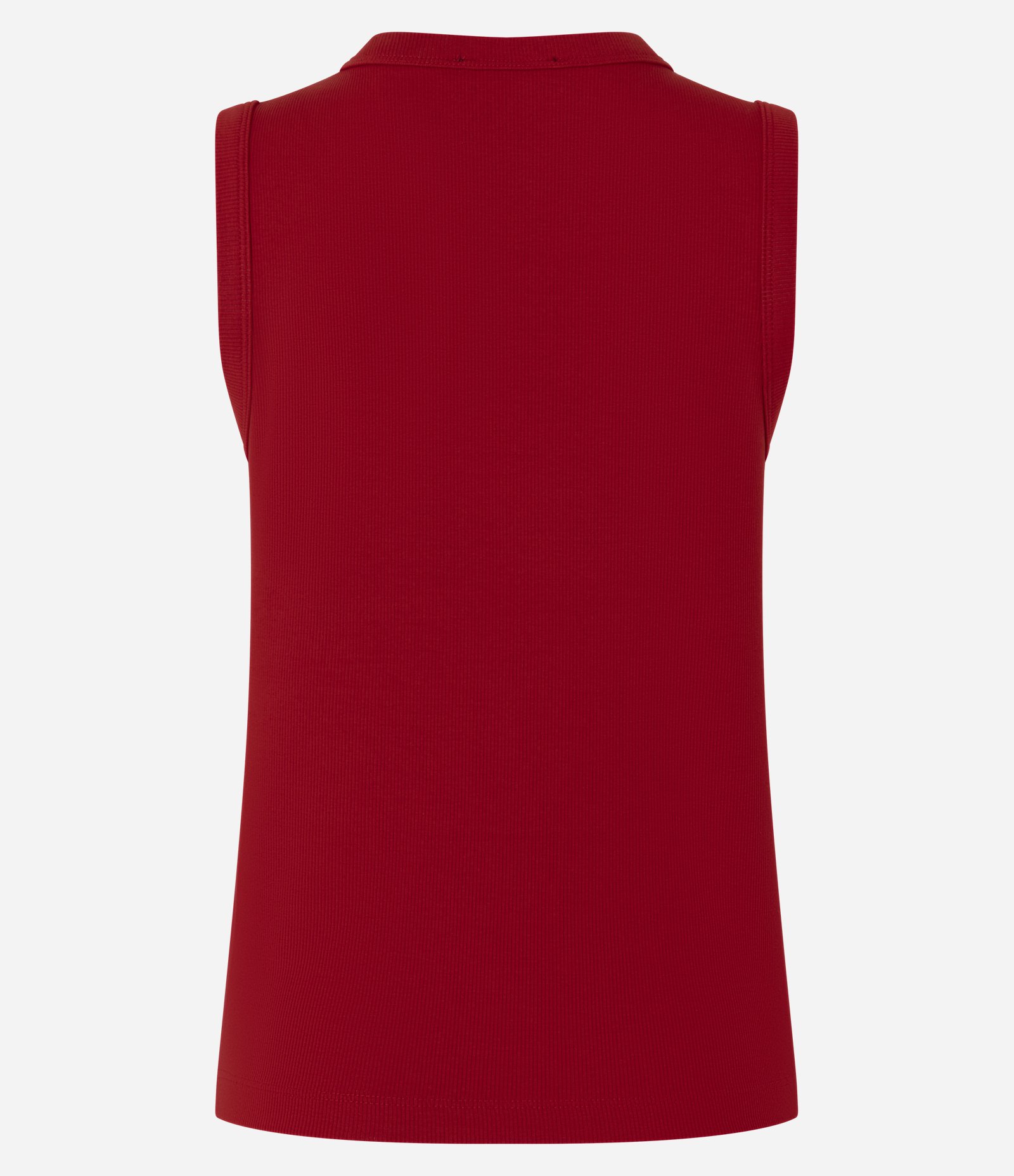 Regata Básica em Ribana com Modelagem Ajustada Vermelho 7