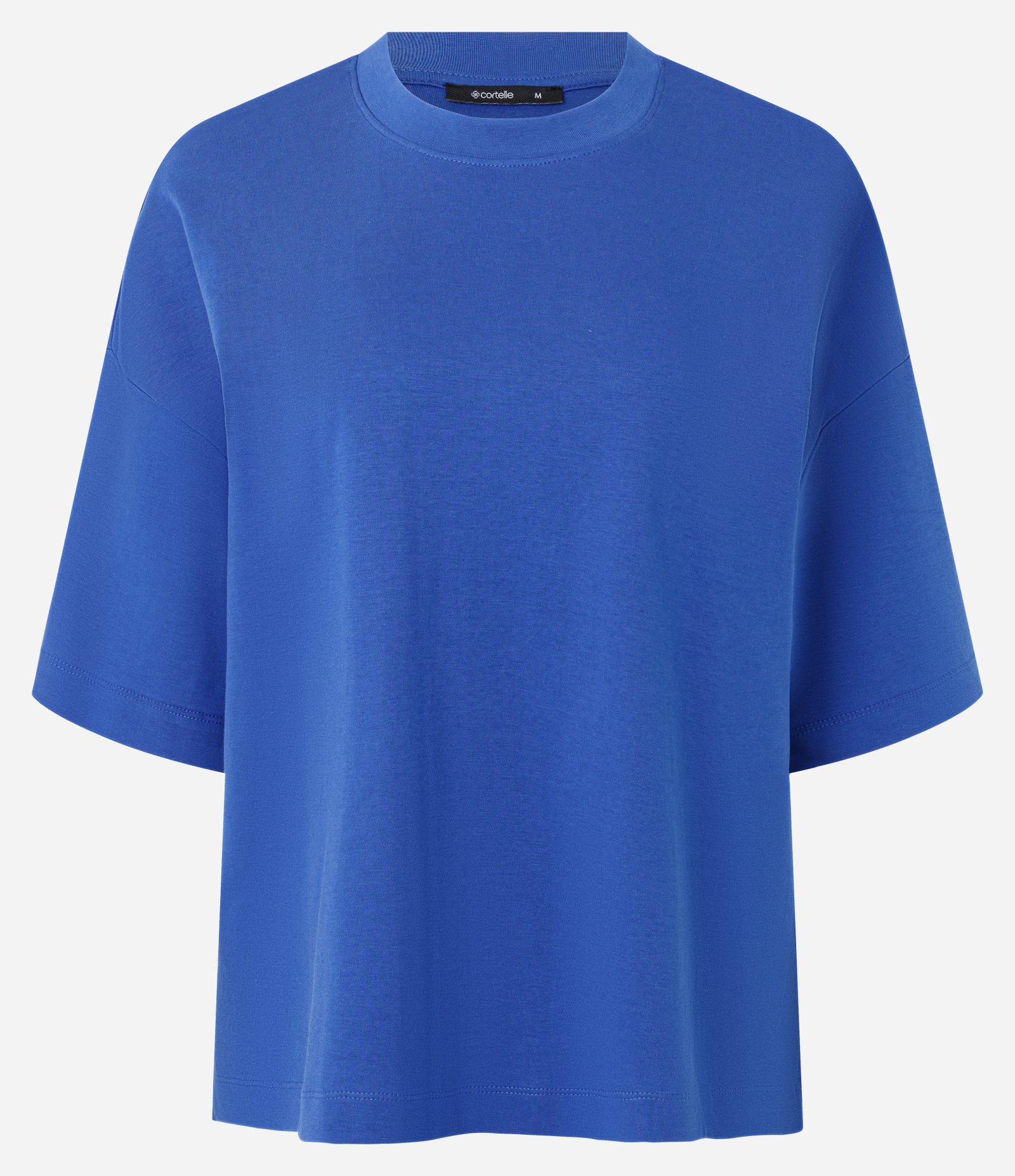 Camiseta Oversized em Algodão Azul 6