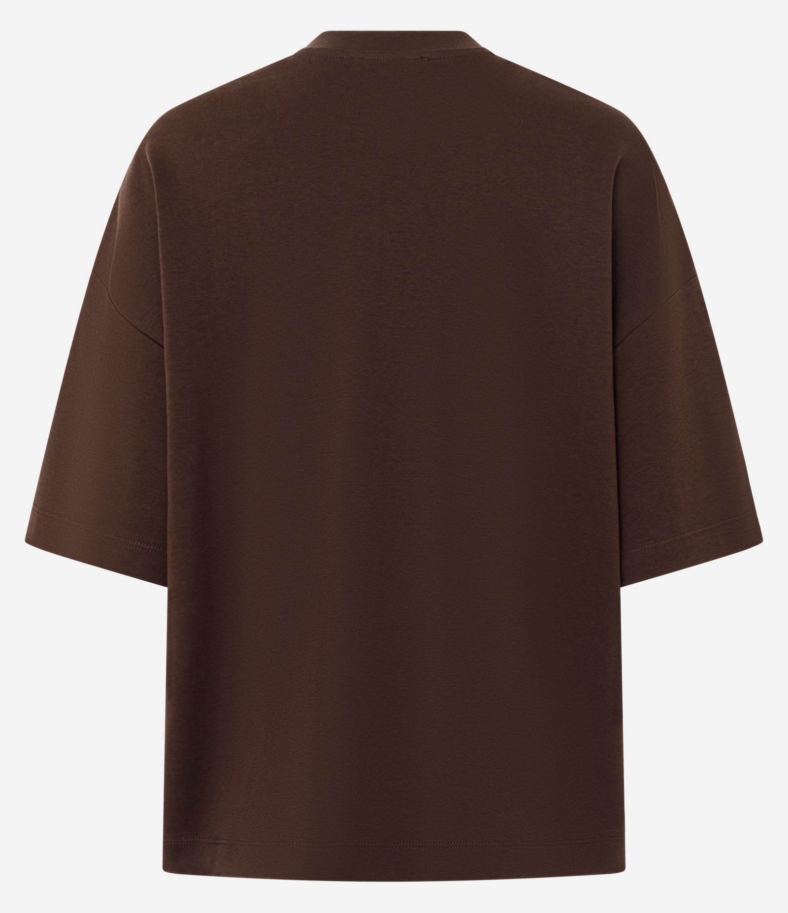 Camiseta Oversized em Algodão Marrom 6