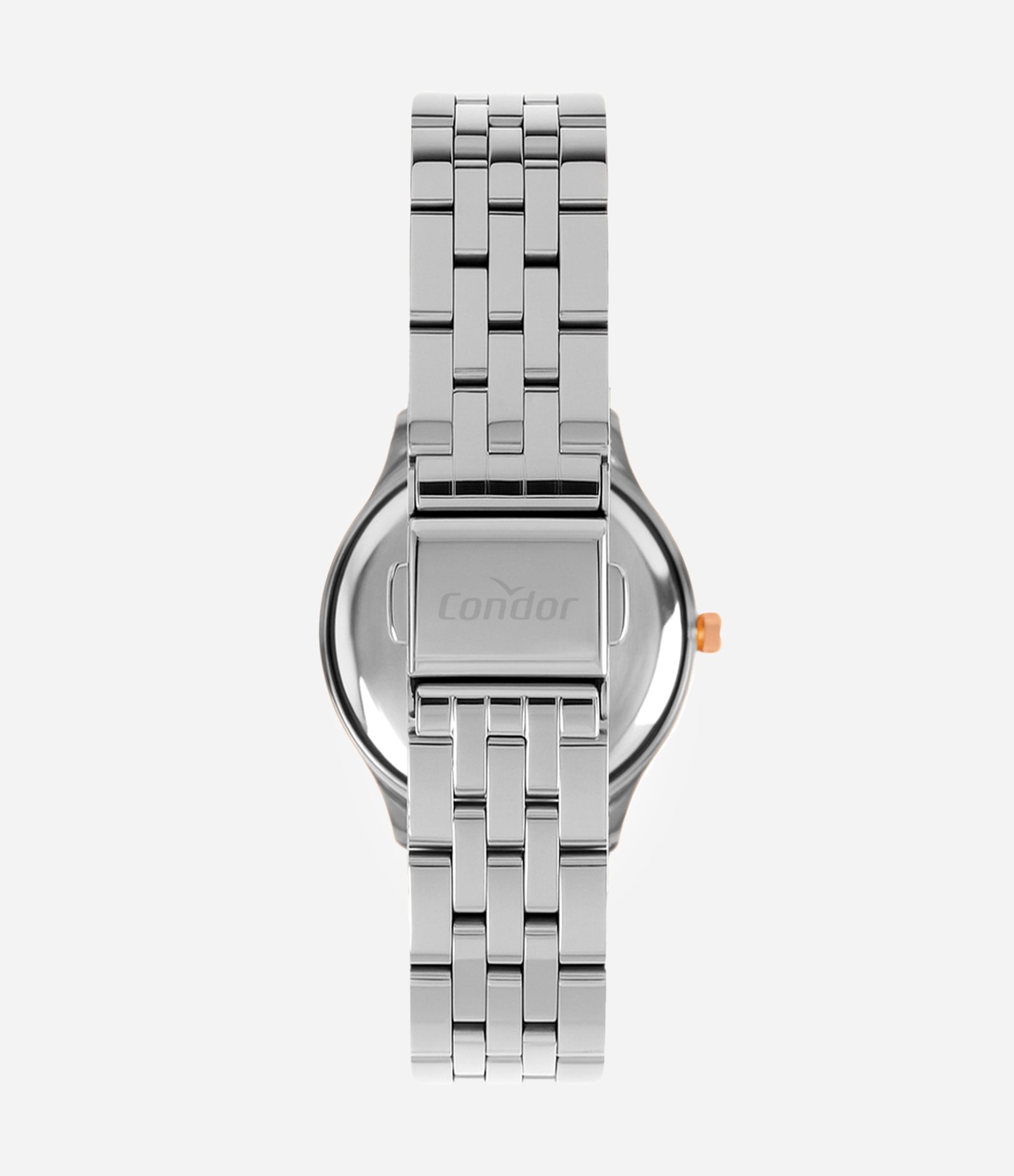 AVULSO ACO CONDOR FEMININO ANALOGICO COM CAIXA EM METAL PRATA E PULSEIRA EM ACO PRATA CO2035NXC 4K Prata 3