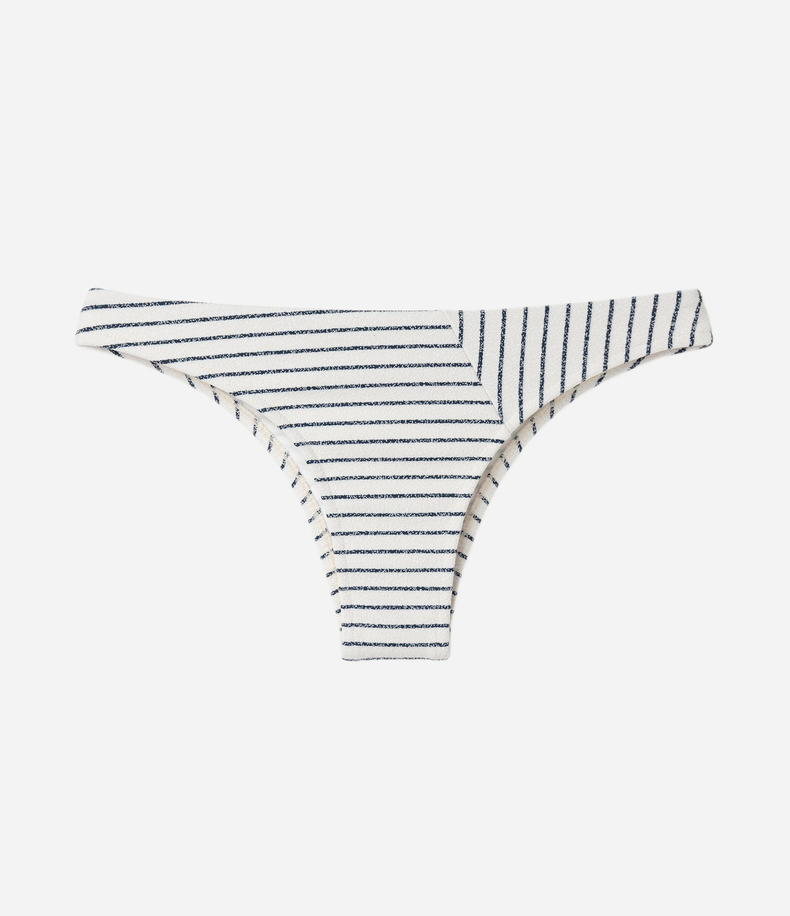 Biquini Bottom Microfibra Basica Texturizado Listrado Texturizado Branco 5