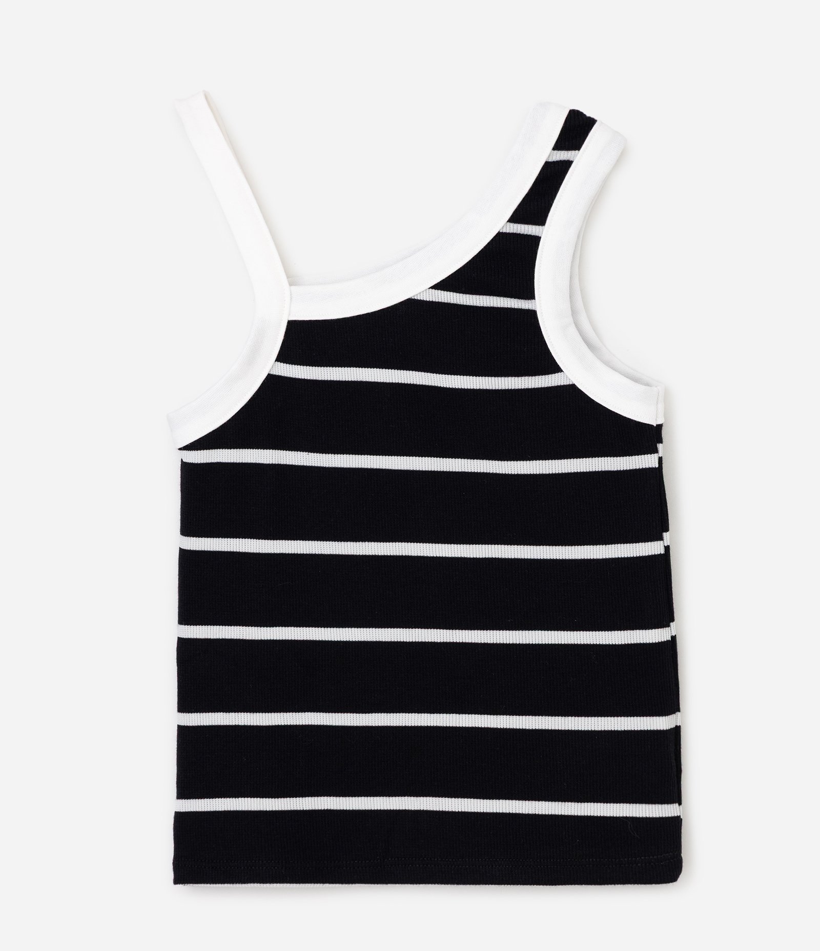 Blusa Baby Look em Ribana Listrada Infantil - Tam 5 a 16 Anos Preto 2